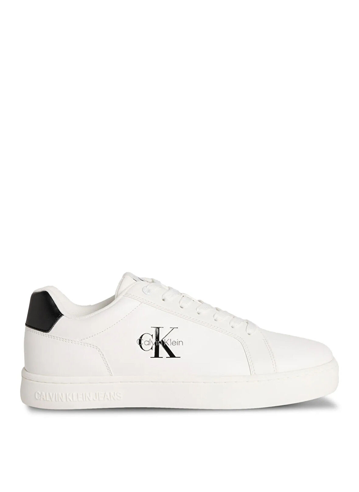 Calvin Klein Beyaz - Siyah Erkek Sneaker CLASSIC CUPSOLE MONO LTH