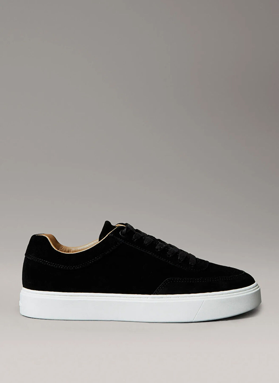 Calvin Klein İnek Derisi Siyah Erkek Günlük Ayakkabı CLEAN CUP LOW LACEUP OXF SU