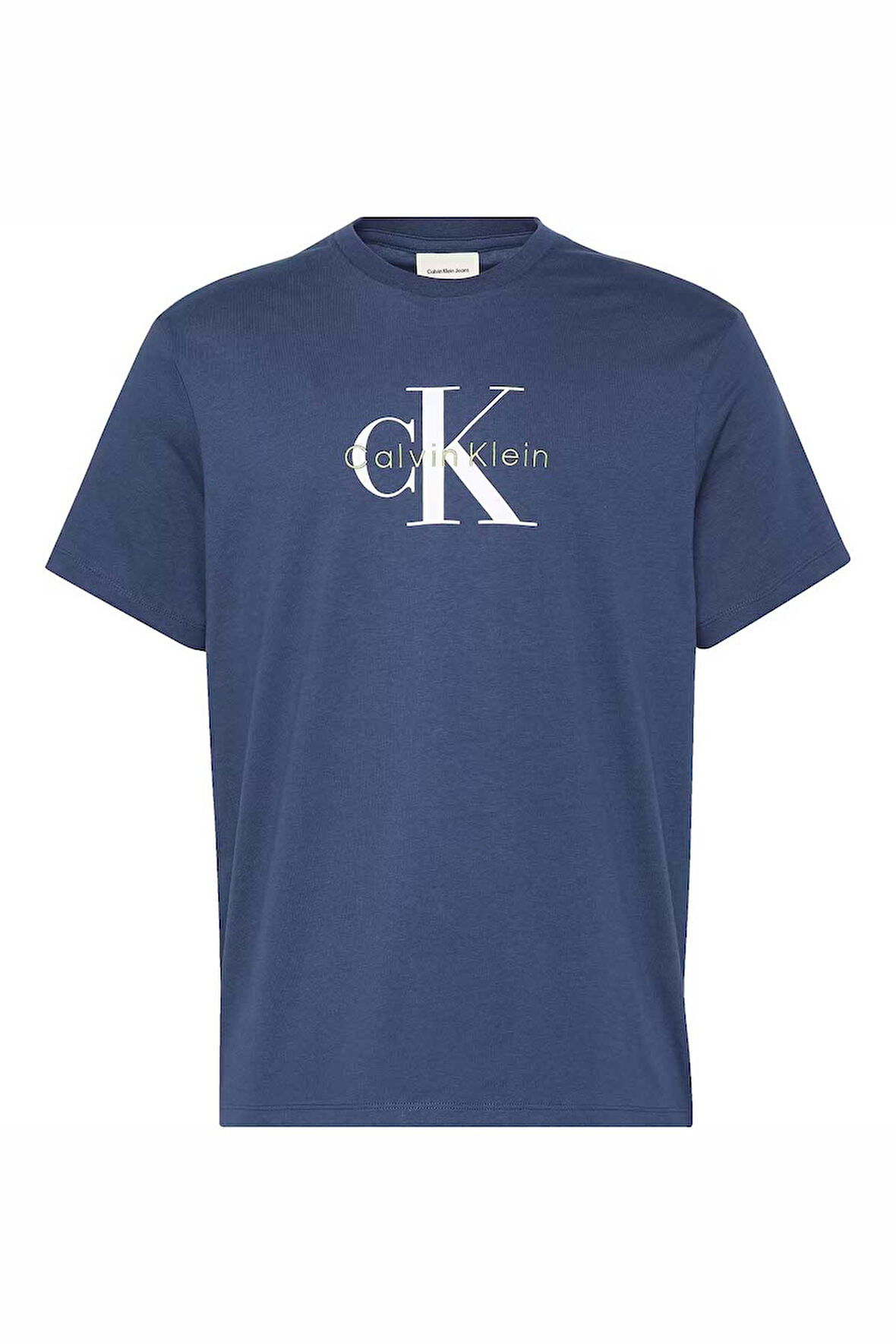 Erkek SS Hero Monologo Kısa Kollu T-Shirt - Mavi | XS