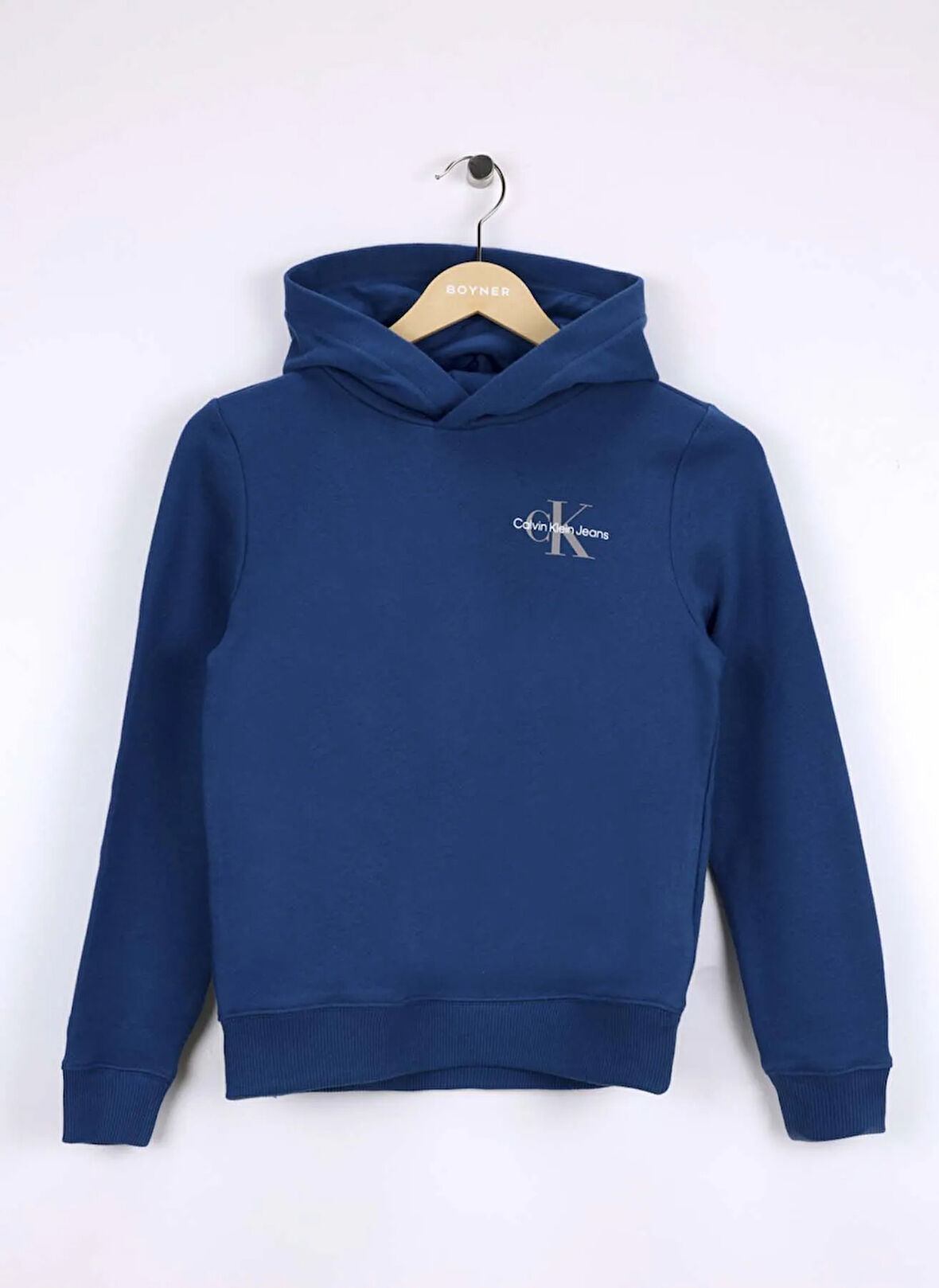 Calvin Klein Baskılı Erkek Çocuk Mavi Sweatshırt IU0IU00266C3I