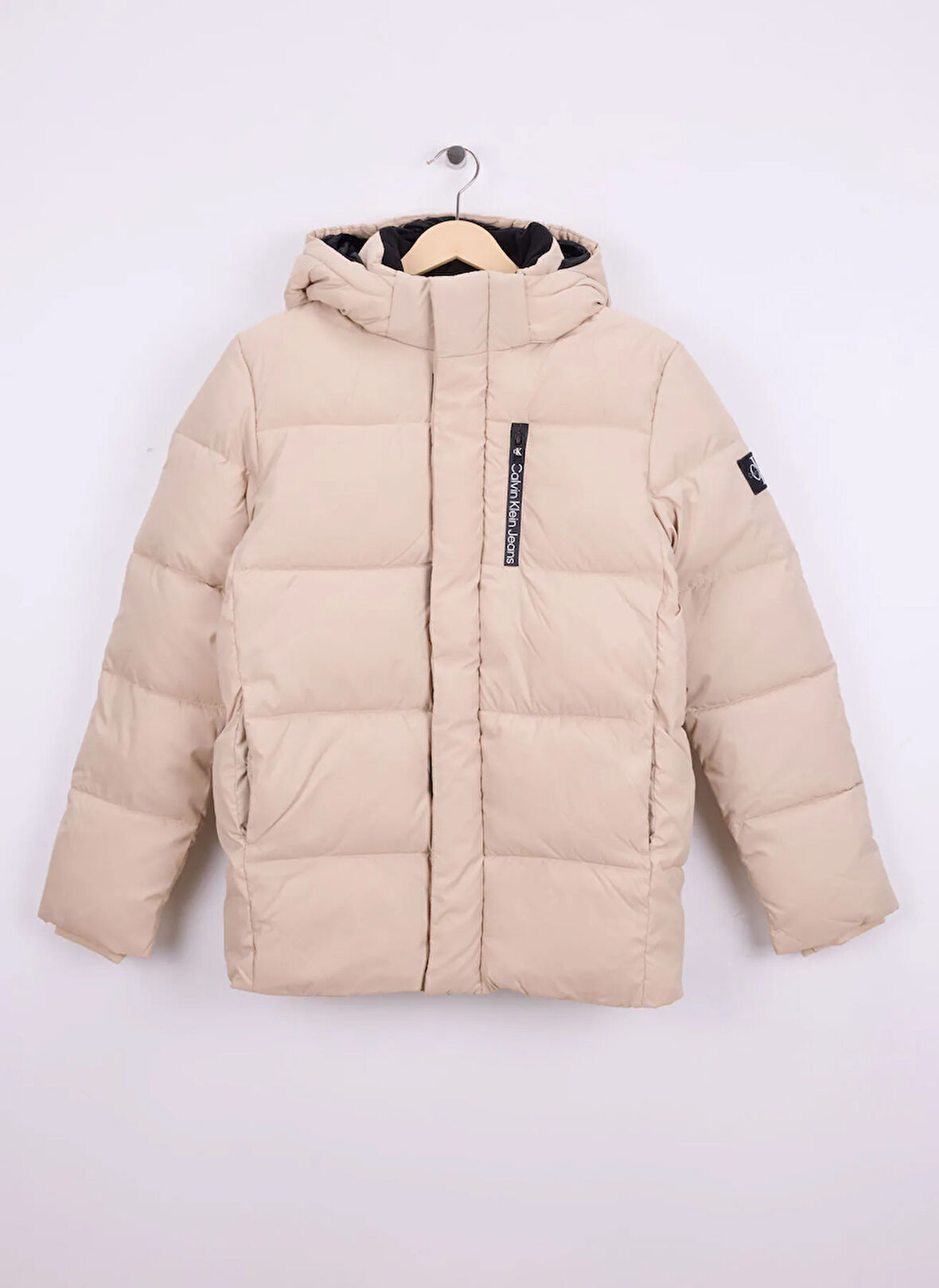 Calvin Klein Bej Erkek Çocuk Şişme Mont IB0IB01276RAG
