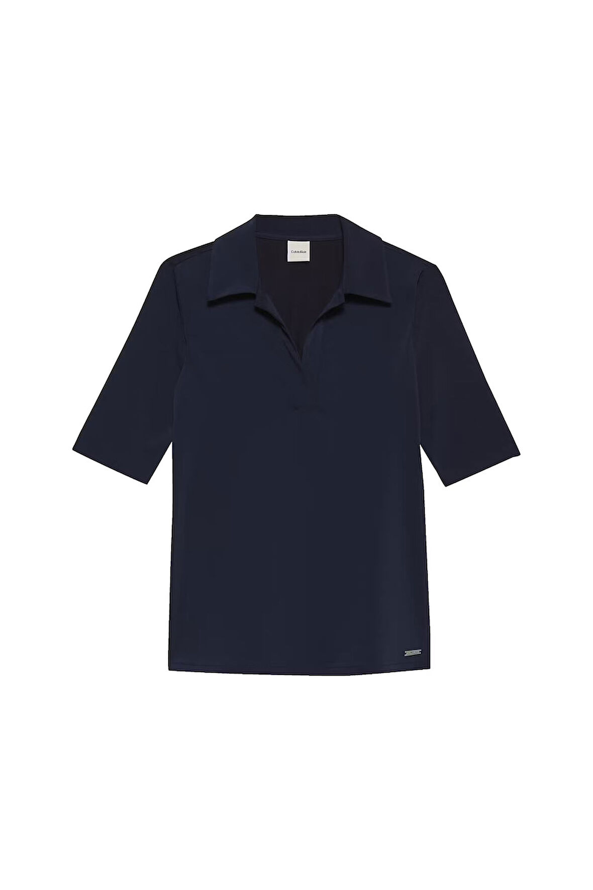 Kadın HS CREPE JERSEY POLO Yaka T-Shirts – Lacivert | XS