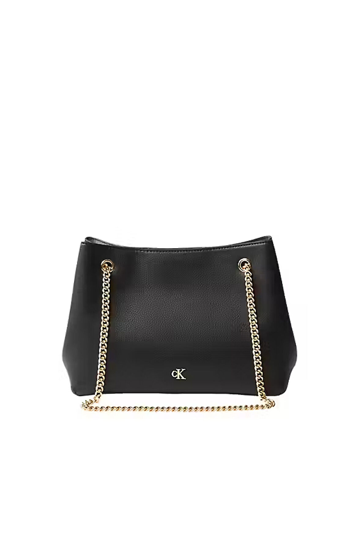 Kadın Minimal Monogram Omuz Çantası - Siyah | 39