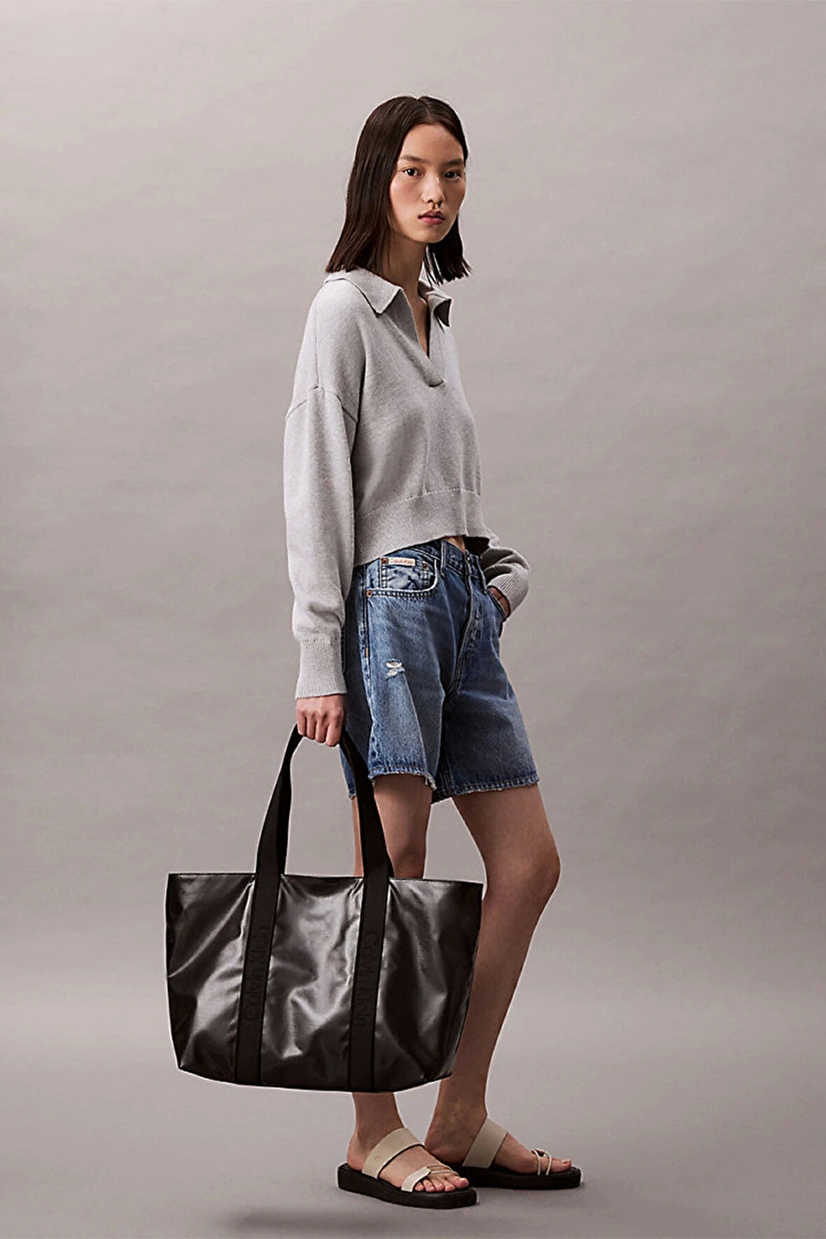 Calvin Klein Jeans Ultralight Kadın Siyah Tote Çanta LV04F3211G-UB1