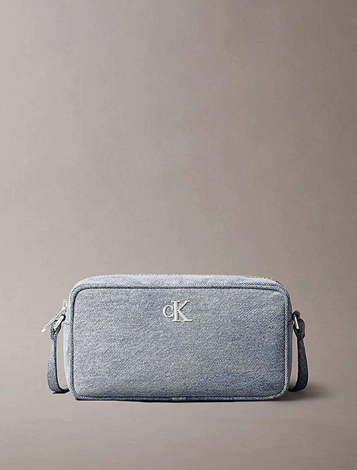 Calvin Klein Jeans DENIM EW DOUBLE ZIP CAMERA BAG Kadın Mavi Çanta LV04F3226G-VGO