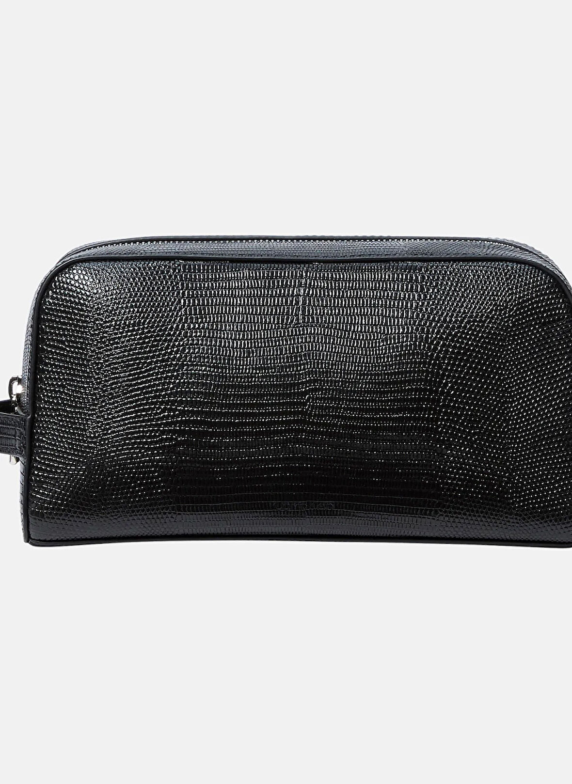 Calvin Klein Siyah Traş Çantası LIZARD EMBOSSED WASHBAG/DOPP KIT