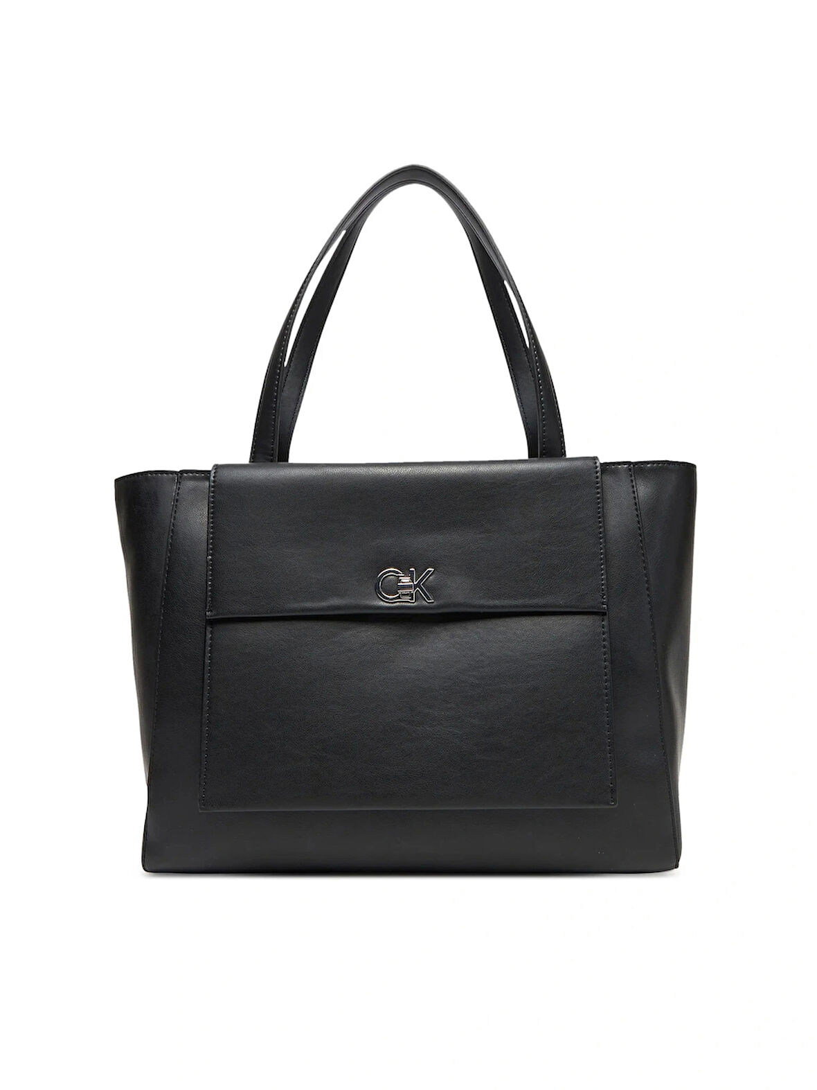 Calvin Klein CK RE-LOCK MEDIUM SHOPPER Kadın Siyah Çanta LV04F3223G-UB1