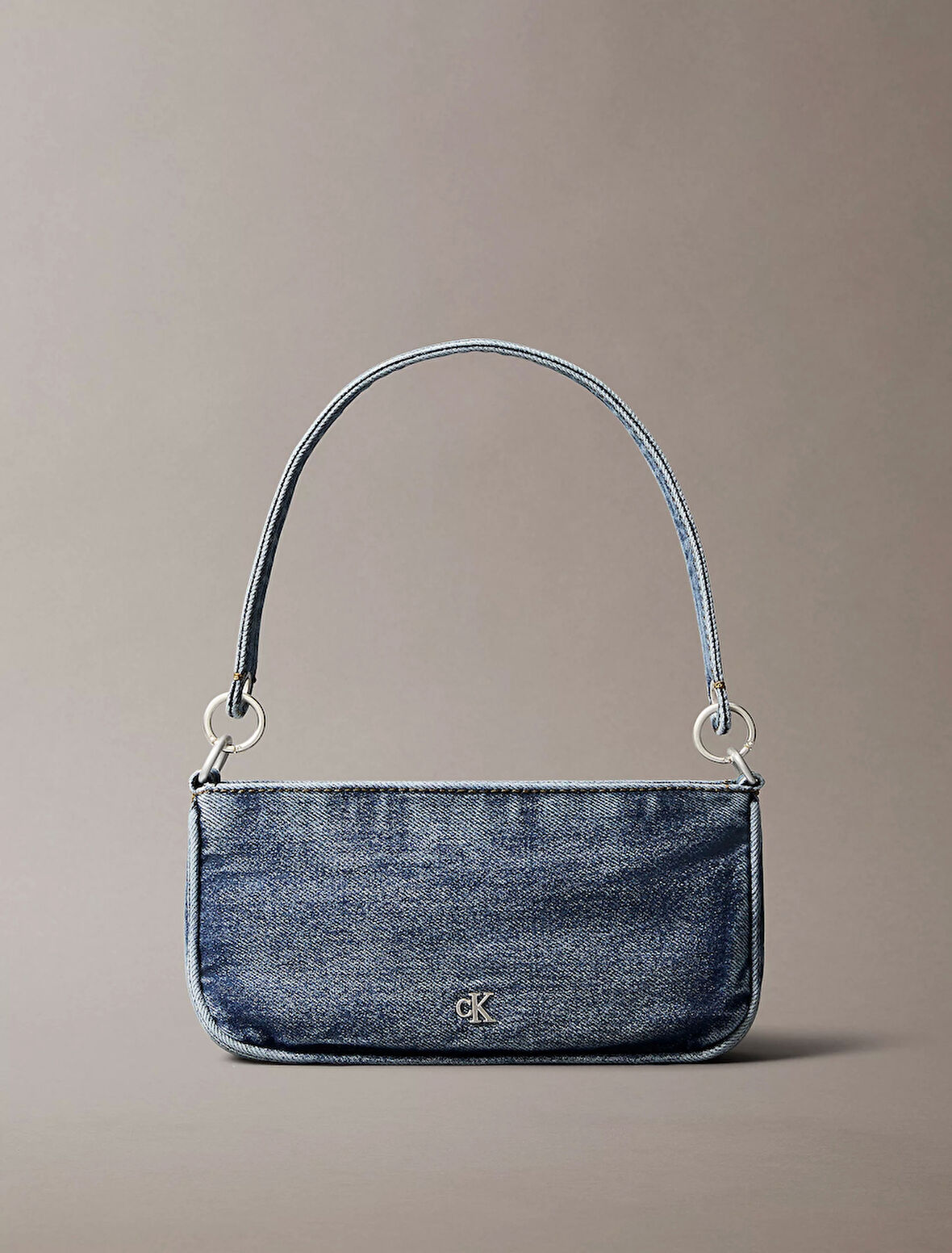 Calvin Klein Jeans DENIM SHOULDER POUCH W/STRAP Kadın Mavi Çanta LV04F3217G-VGO