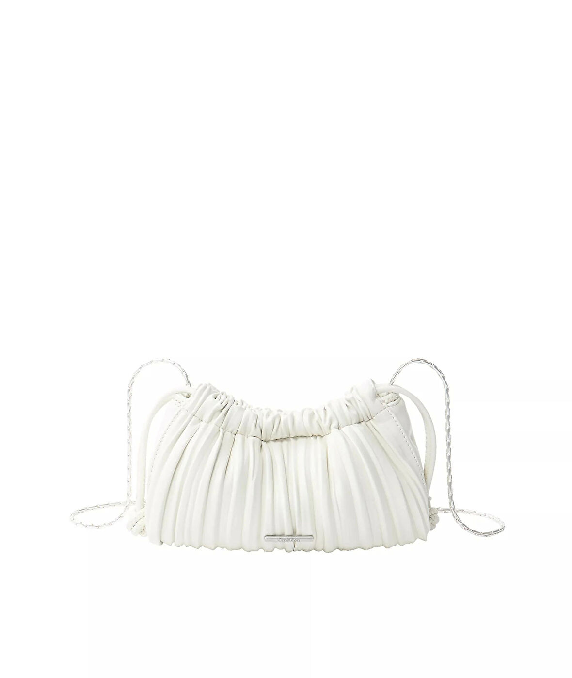 Calvin Klein Jeans PLISSE MINI DRAWSTRING BAG Kadın Beyaz Çanta LV04F3077G-FUP