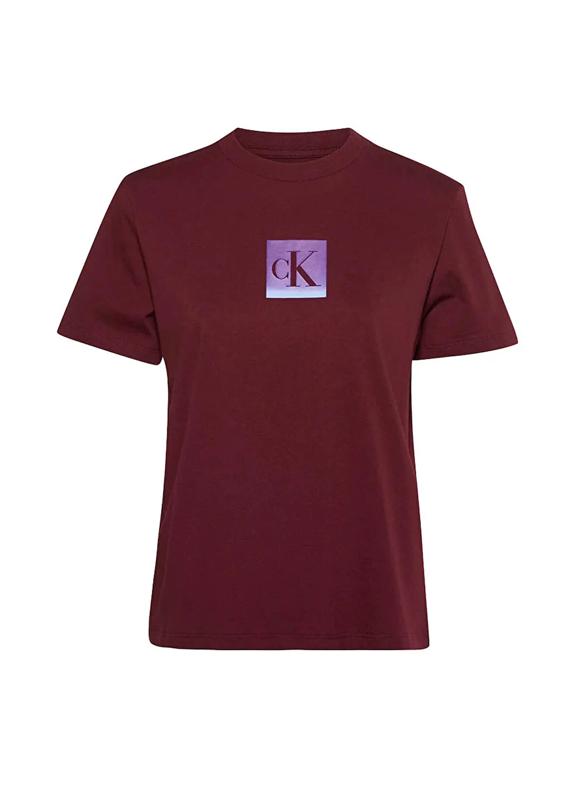 Calvin Klein Jeans Yuvarlak Yaka Baskılı Kırmızı Kadın T-Shirt LV047C864GVLP