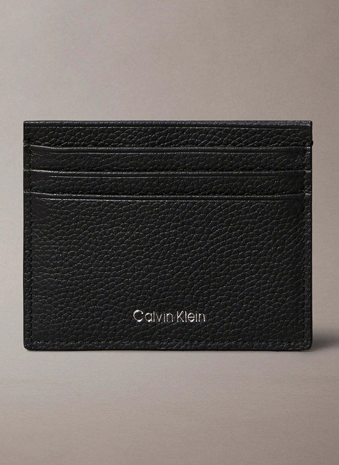 Calvin Klein Siyah Erkek Kartlık FOIL EMBOSS EW CARD CASE