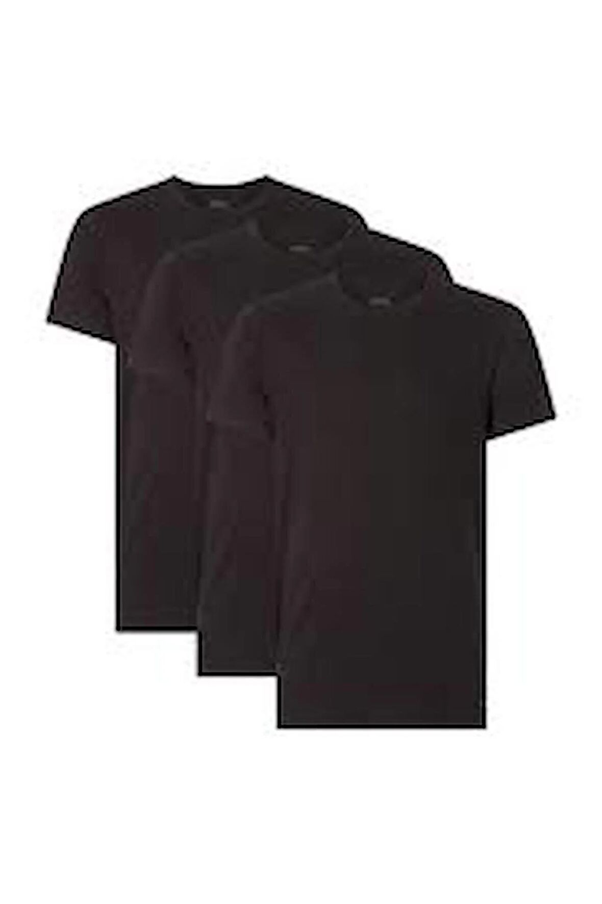 Calvin Klein 3'lü Erkek Siyah T-shirt
