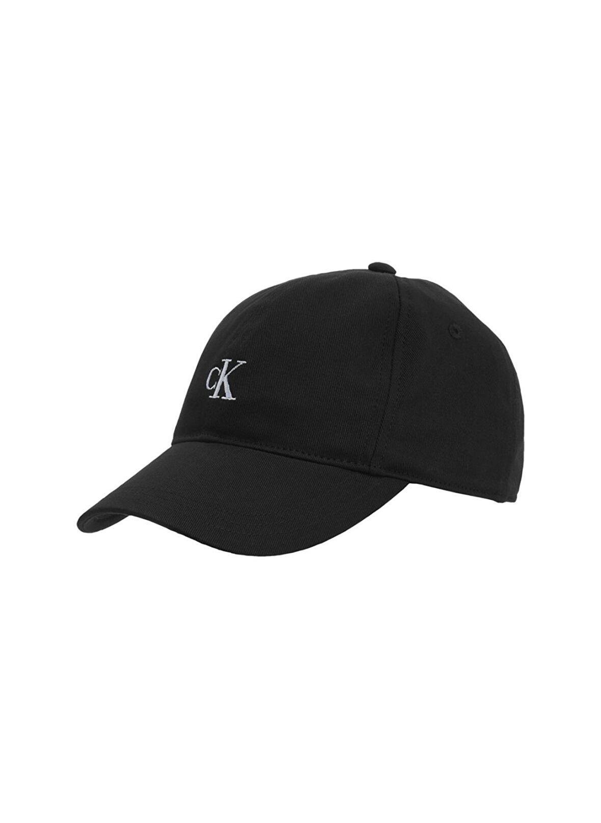 Calvin Klein Iu0Iu00150-Monogram Baseball Cap   Standart Kalıp Düz Siyah Çocuk Şapka