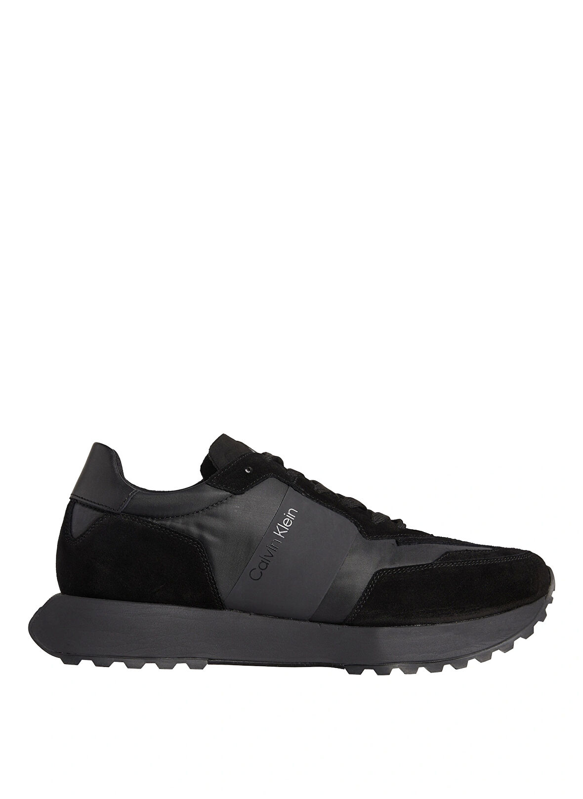Calvin Klein Siyah Erkek Sneaker LOW TOP LACE UP MIX