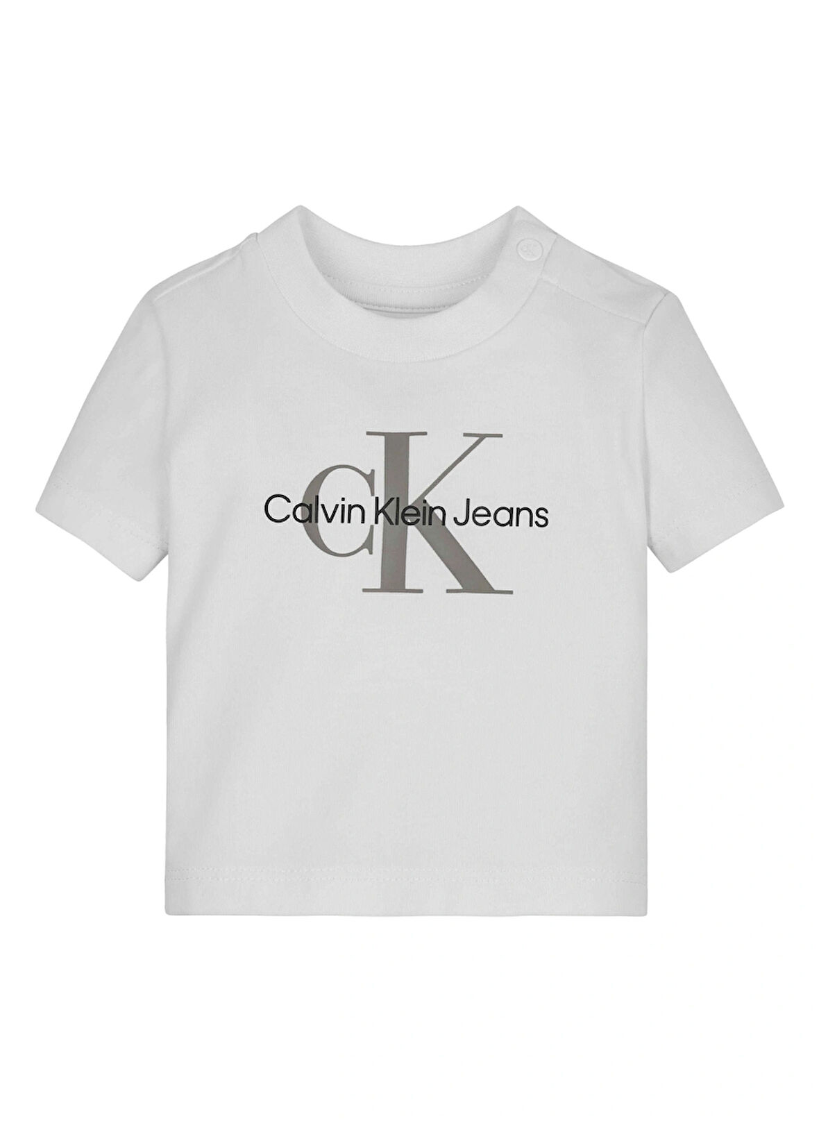 Calvin Klein Beyaz Bebek T-Shirt MONOGRAM SS T-SHIRT