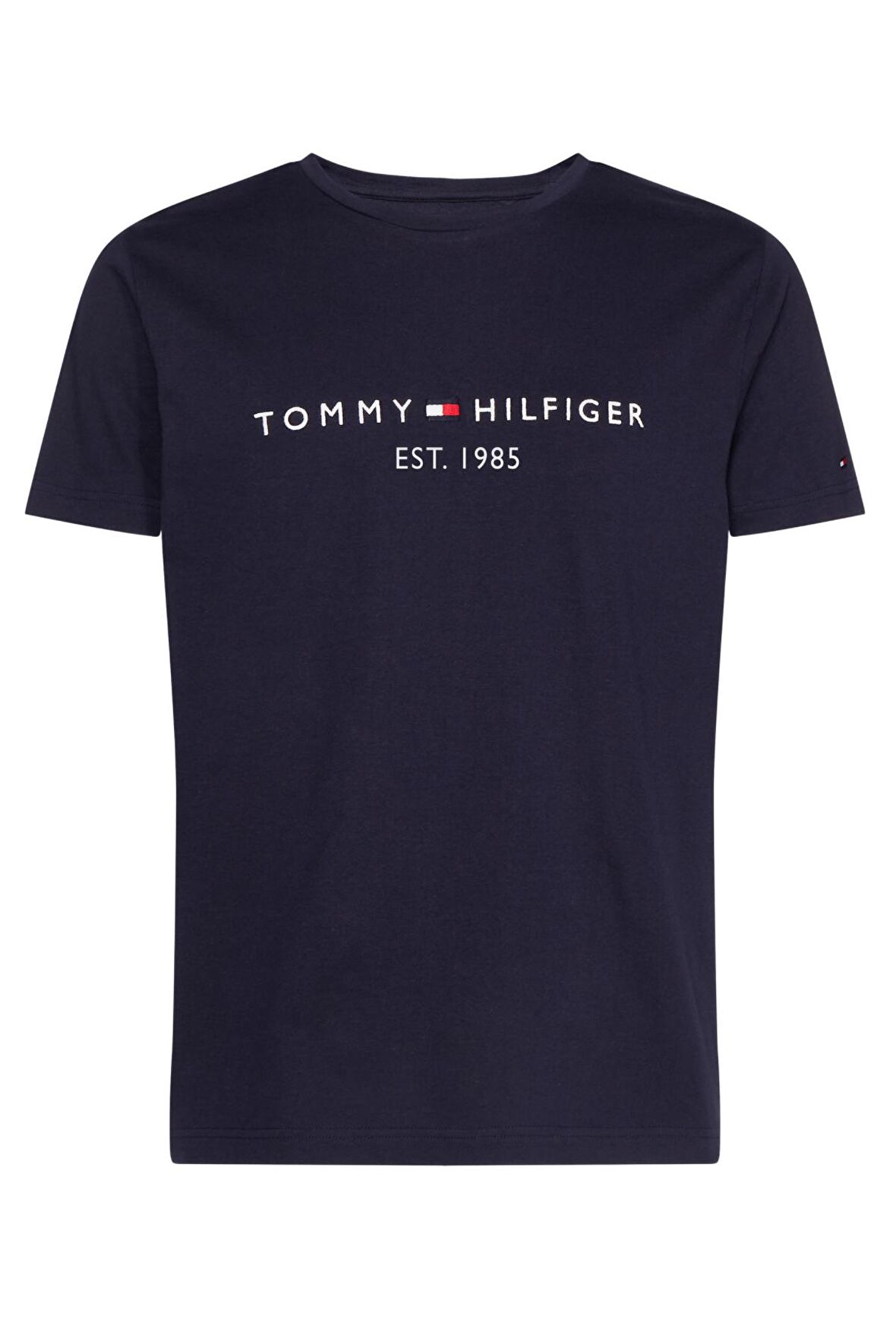 Erkek Marka Logolu Gündelik Kullanıma Uygun Organik Pamuklu Lacivert T-Shirt MW0MW11465403-Lacivert