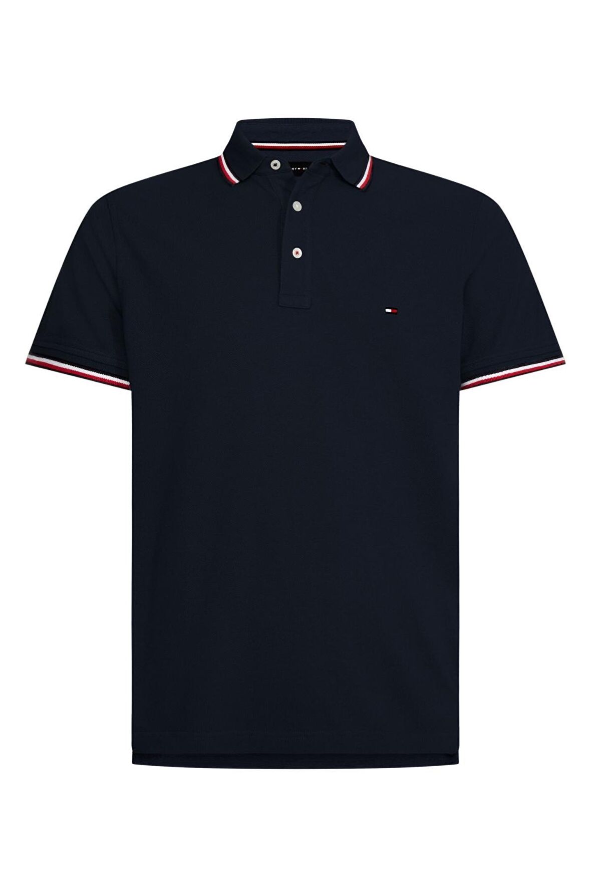 Tommy Hilfiger Polo Yaka Mavi Erkek T-Shirt MW0MW13080DW5