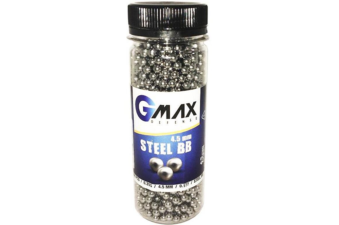 GMax Defense Steel BB 4,5 mm BBs Saçma (1500 Adet)