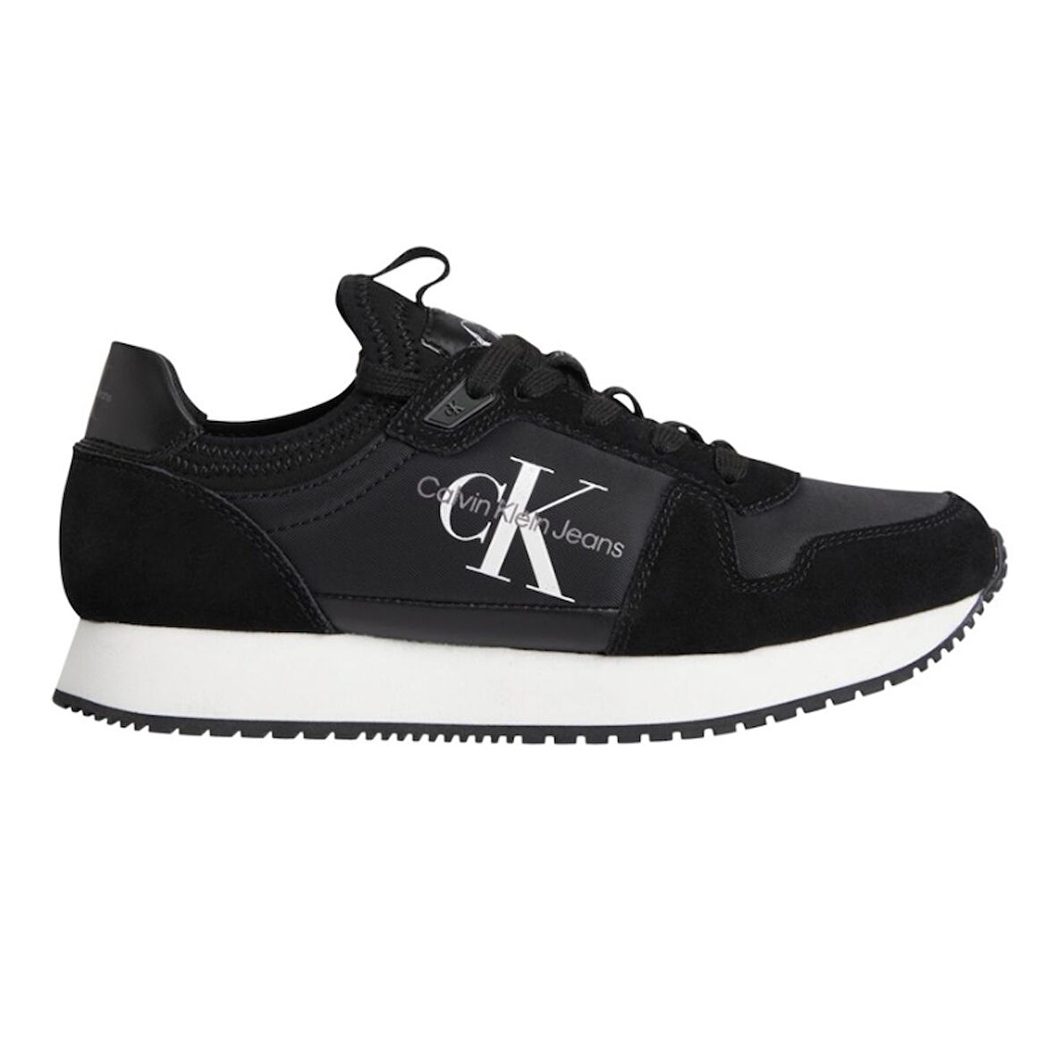 Calvin Klein Runner Sock LAceup Ny-Lth Wm Kadın Ayakkabı