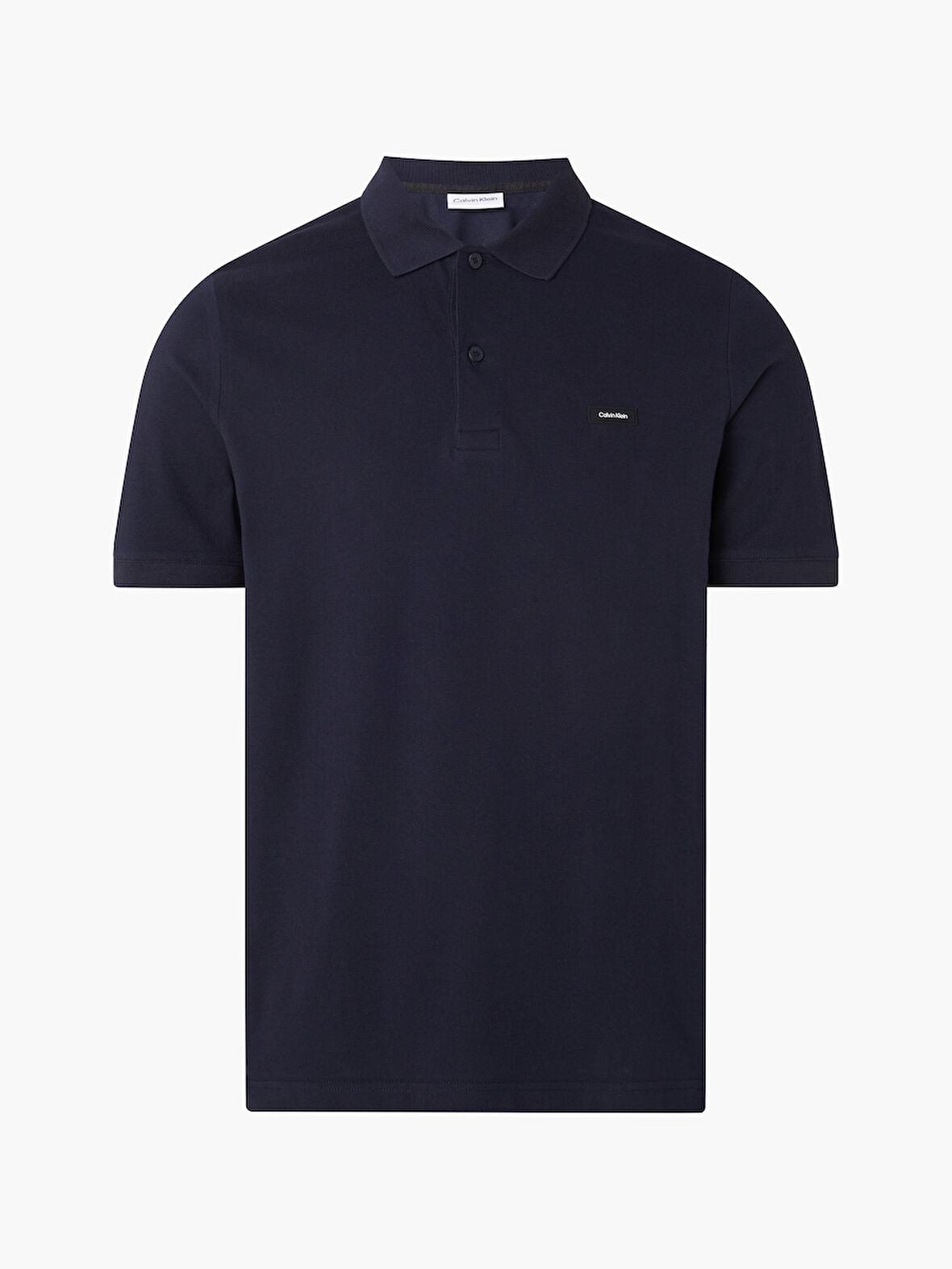 CALVIN KLEIN STRETCH PIQUE SLIM BUTTON POLO Polo Yaka T-Shirt