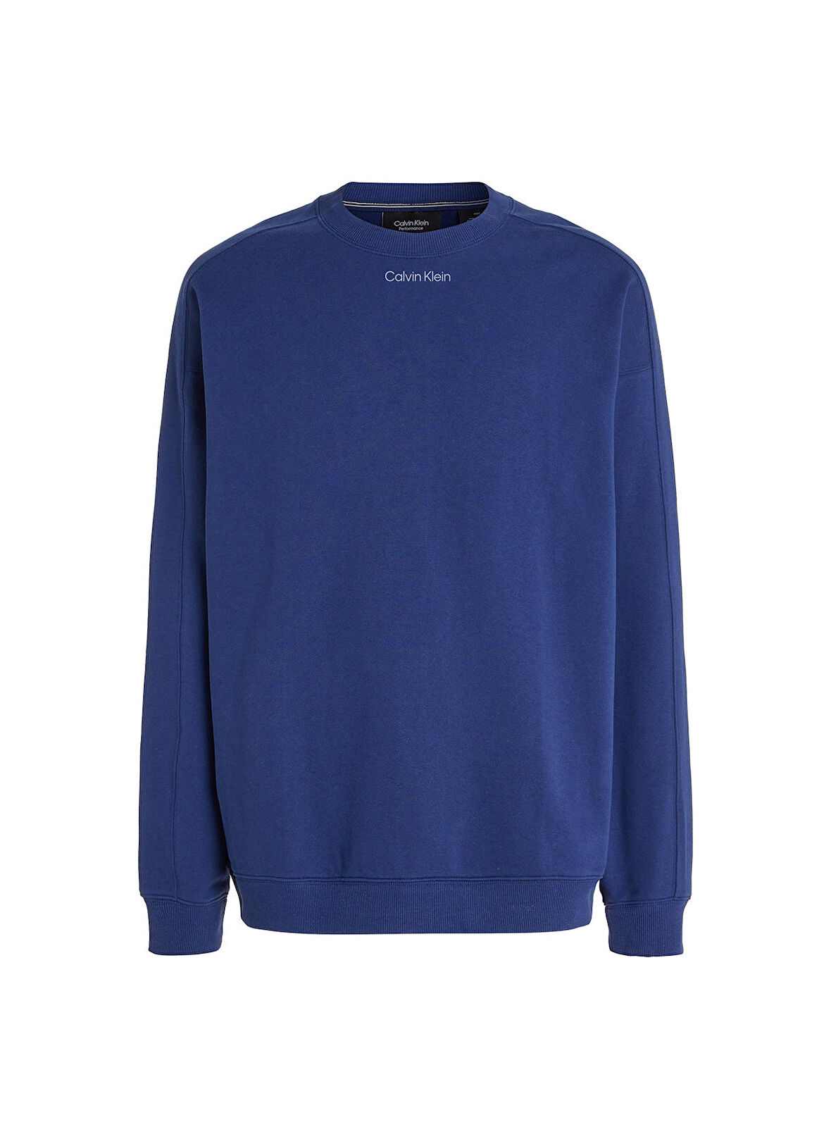 Calvin Klein Bisiklet Yaka Mavi Erkek Sweatshırt 00GMS3W306 PW - Pullover