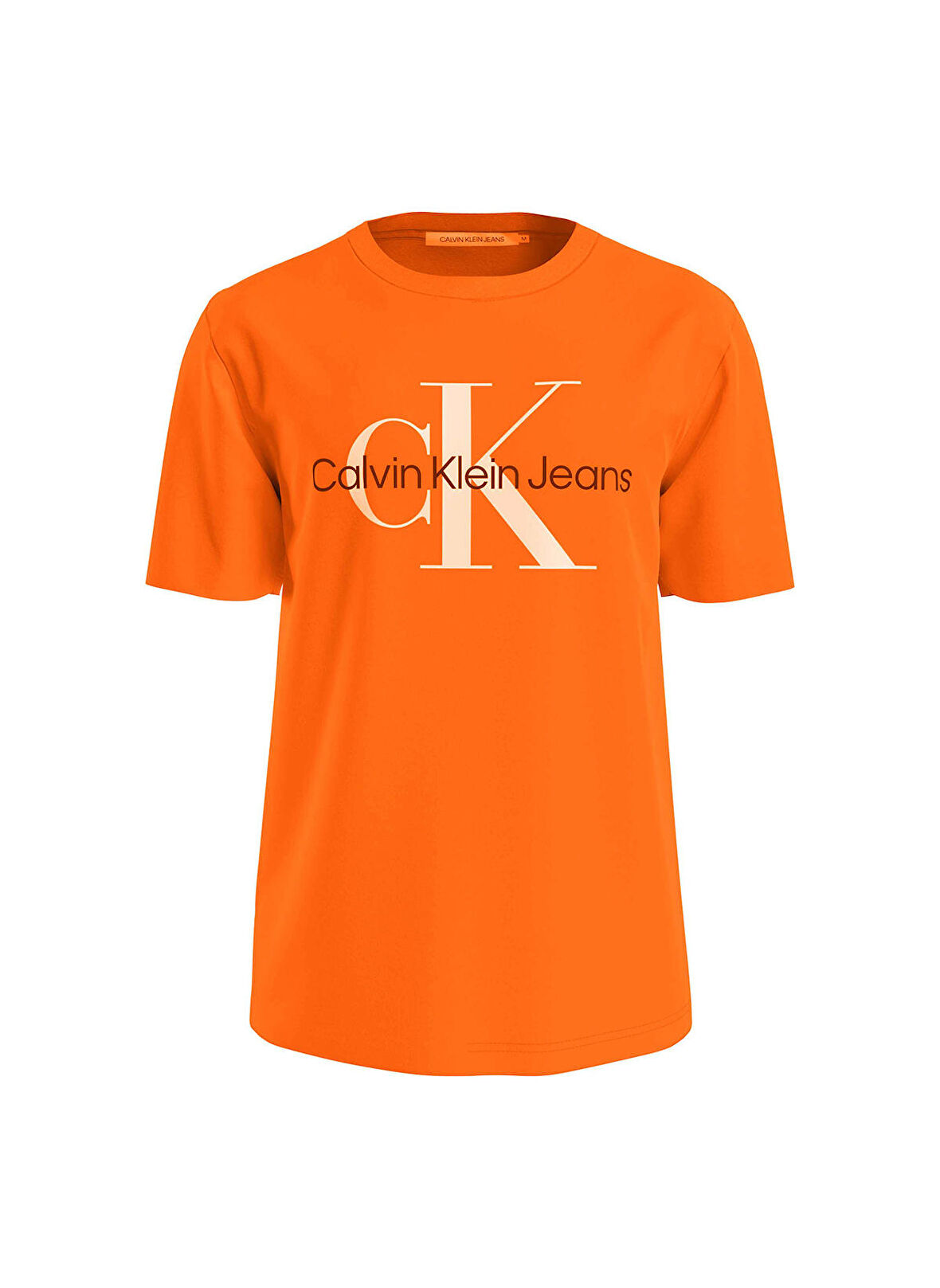Calvin Klein Jeans Bisiklet Yaka Baskılı Turuncu Erkek T-Shirt J30J320806SCB_SEASONAL MONOLOGO TEE