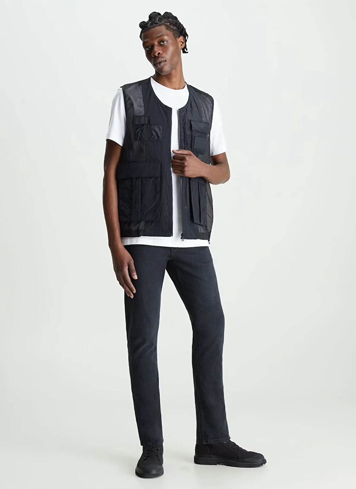 Calvin Klein Jeans Normal Bel Slim Tapered Siyah Erkek Denim Pantolon J30J3236891BY SLIM TAPER