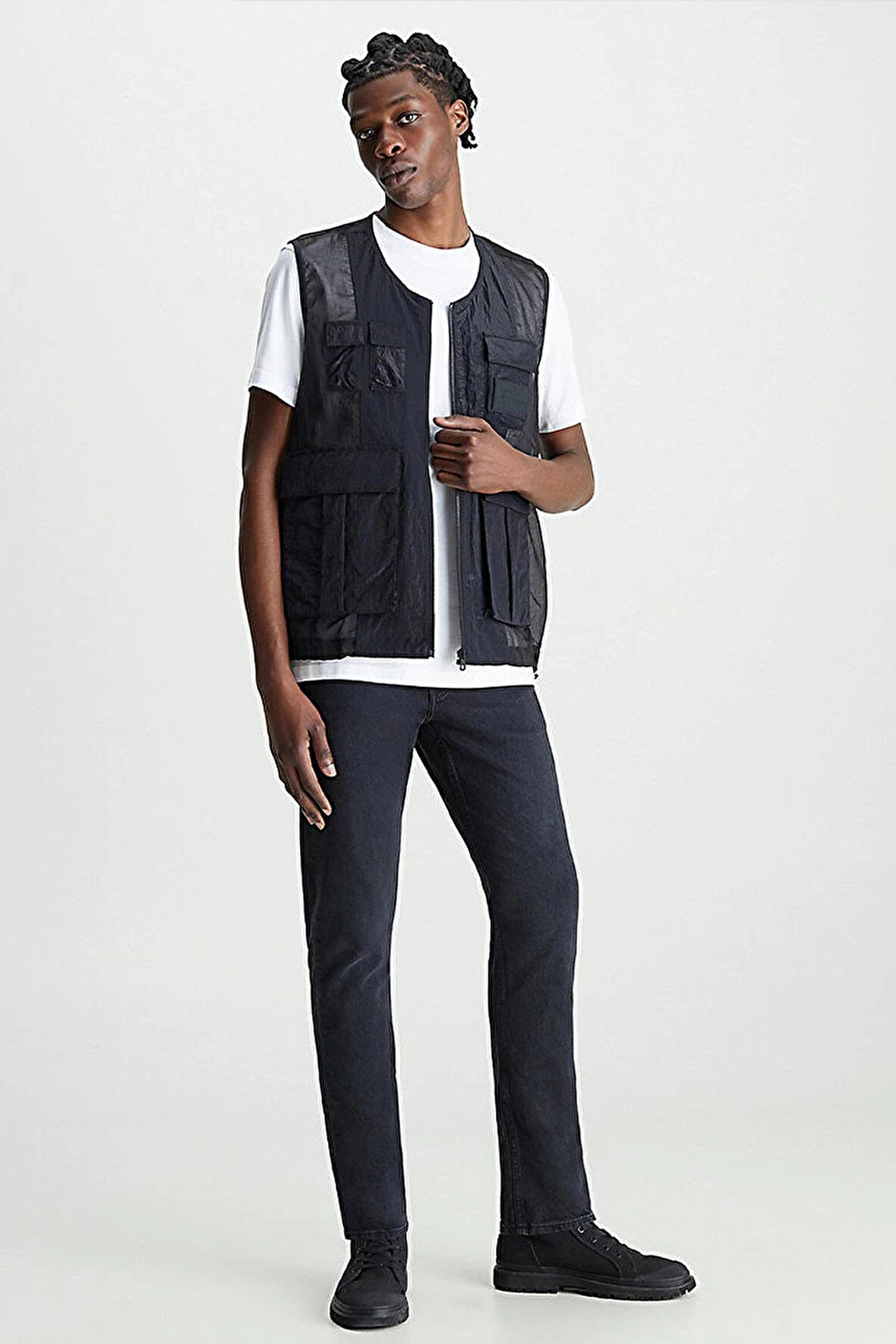 Calvin Klein SLIM TAPER Erkek Denim Jeans J30J323689-1BY