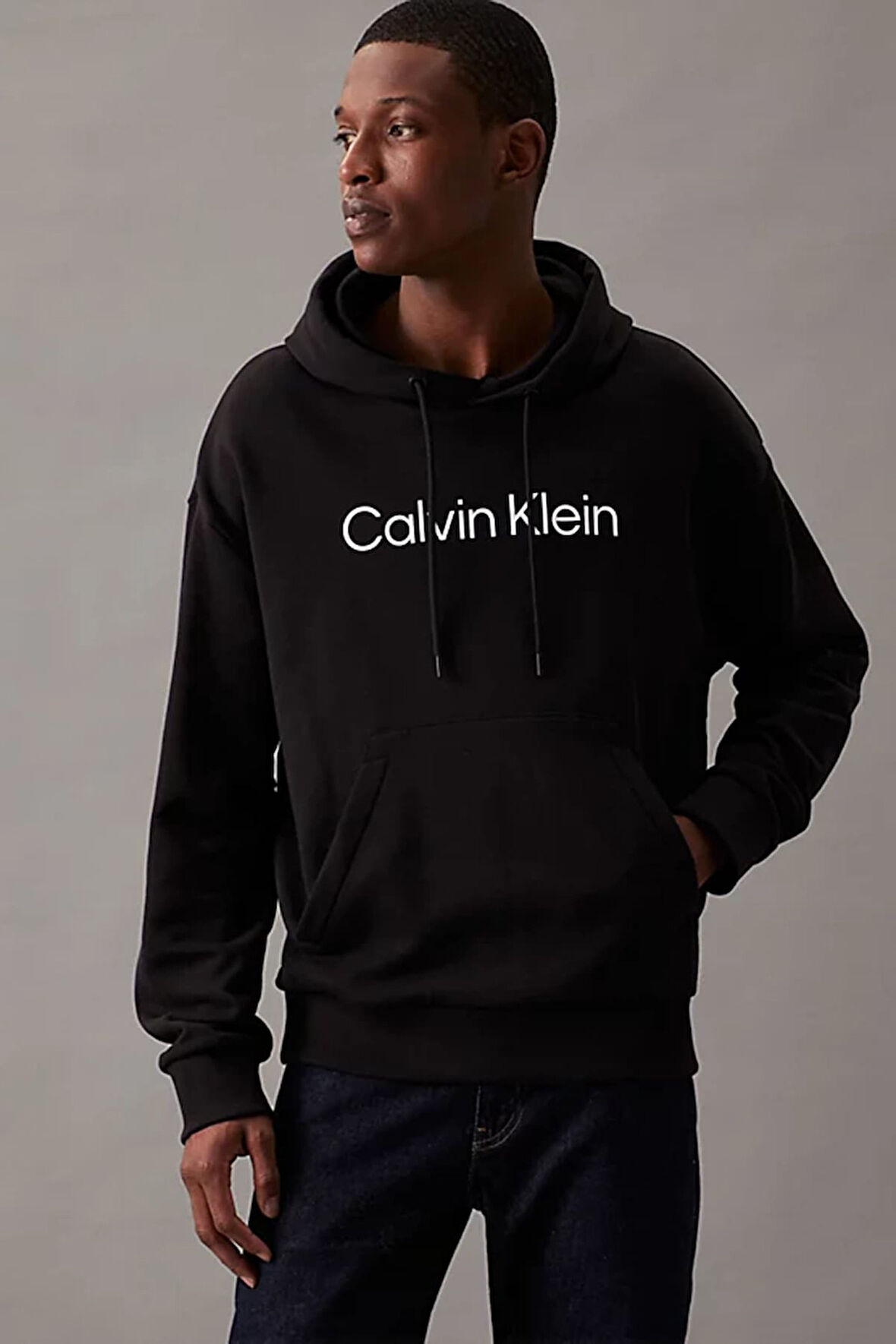 Erkek HERO Logo Relaxed Sweatshirt - Siyah | XL