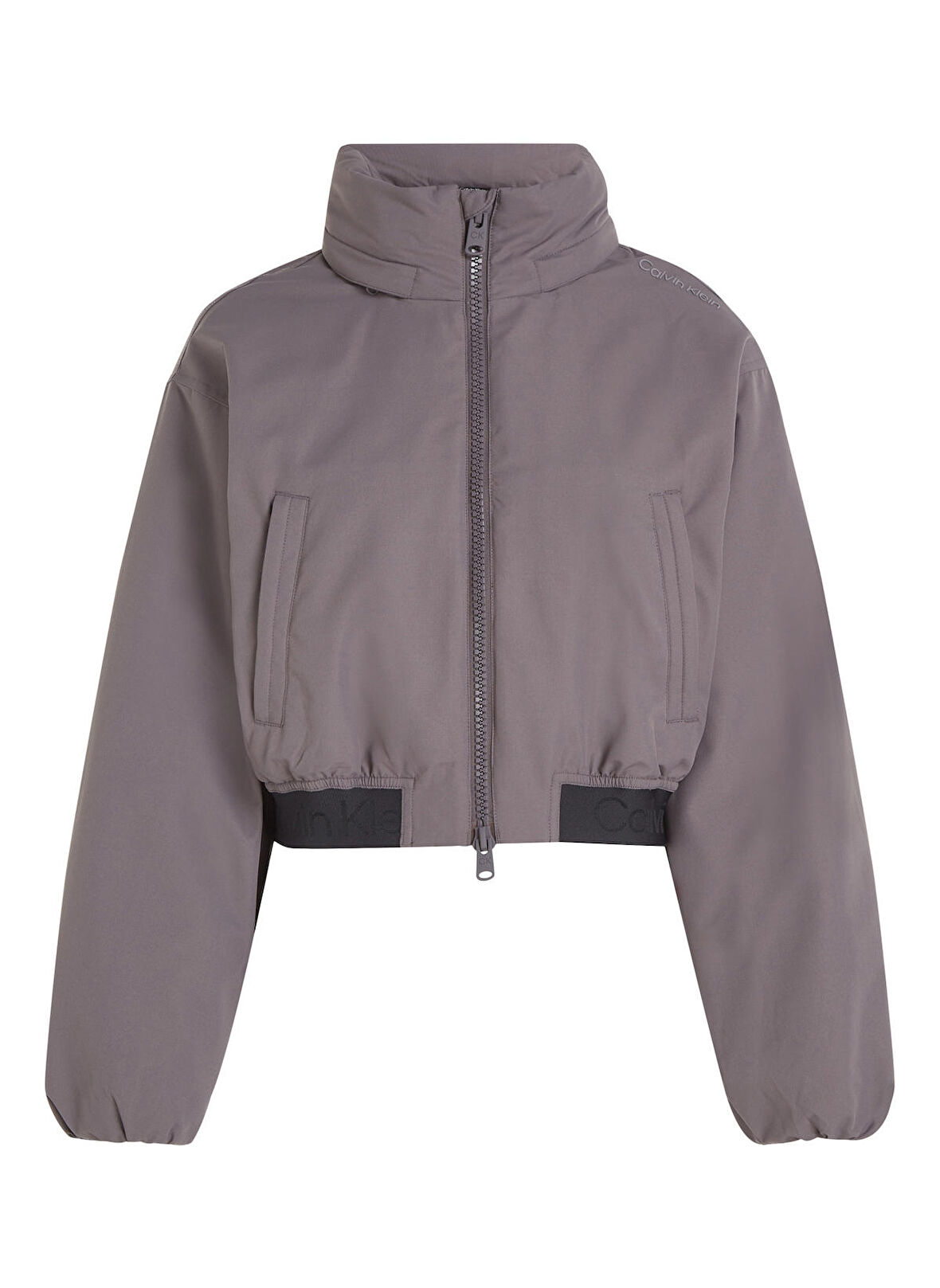 Calvin Klein Gri Kadın Dik Yaka Mont 00GWF3O506FDY PW - Padded Jacket
