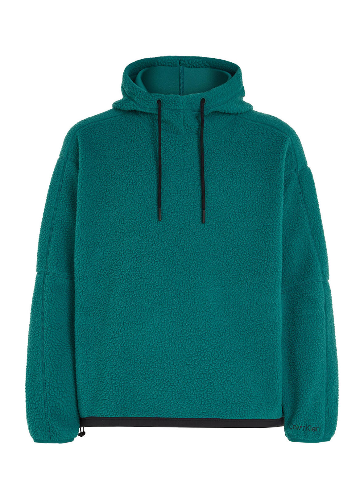 Calvin Klein Yeşil Erkek Kapüşonlu Sweatshirt 00GMF3W315CJG WO/PW   - SHERPA HOOD