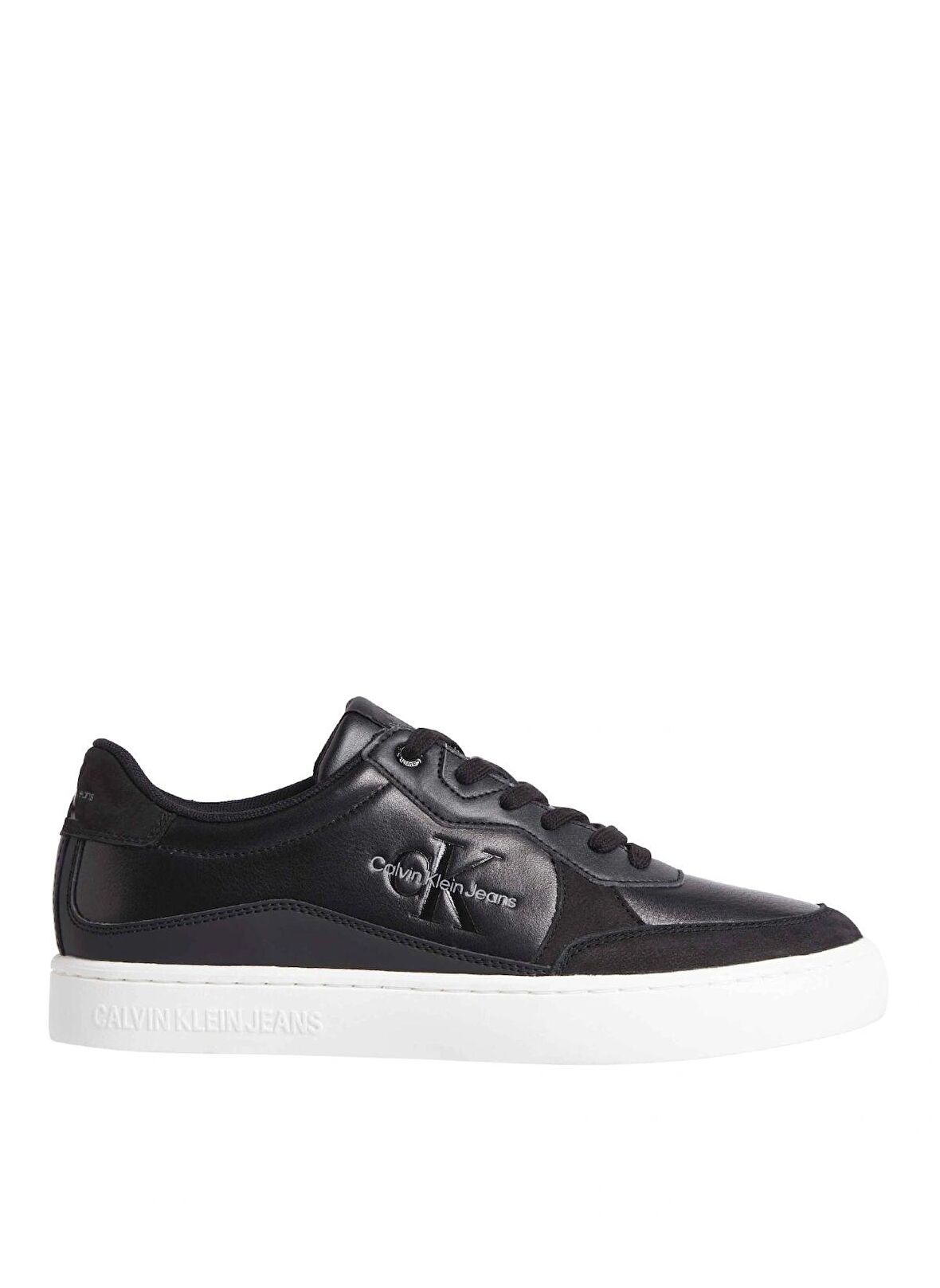Calvin Klein Siyah - Beyaz Erkek Deri Sneaker CLASSIC CUPSOLE LOW LTH ML