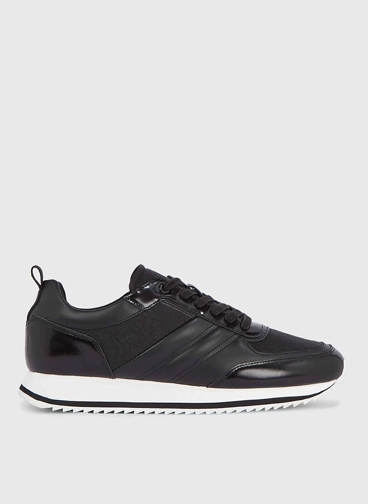 Calvin Klein Siyah Erkek Sneaker LOW TOP LACE UP JAQ MONO