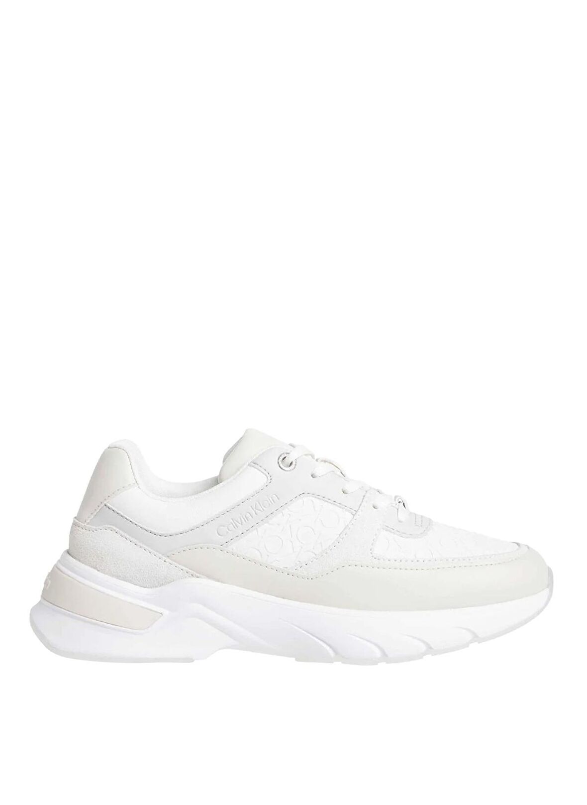 Calvin Klein Ekru Kadın Deri Sneaker HW0HW018690F9