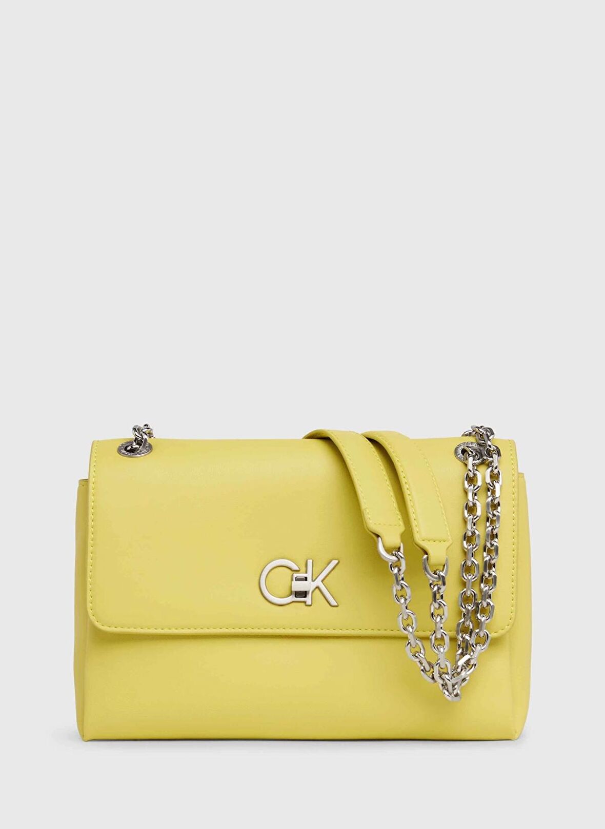 Calvin Klein Sarı Kadın 24x17x7 cm Omuz Çantası K60K611084ZAV