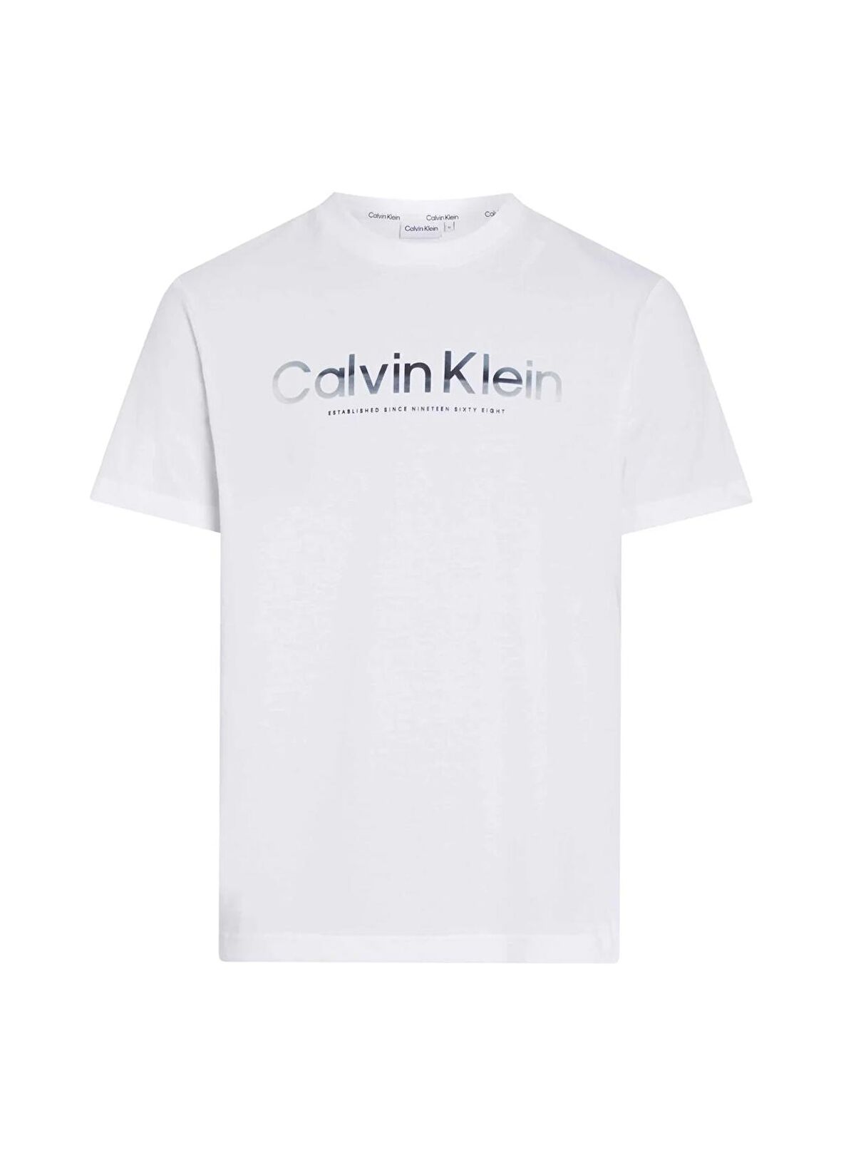 Calvin Klein Bisiklet Yaka Beyaz Erkek T-Shirt K10K112497YAF