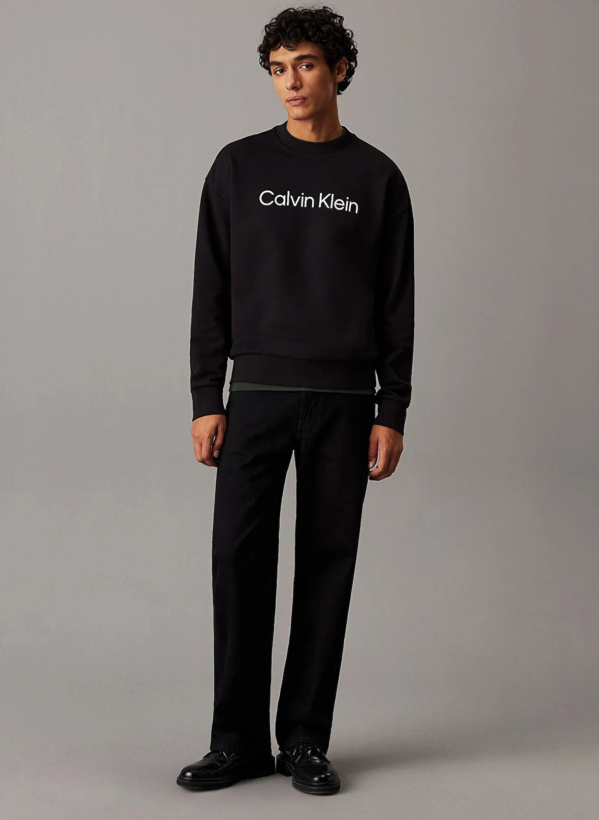 Kapüşon Yaka Siyah Erkek Normal Sweatshirt K10K112956BEH