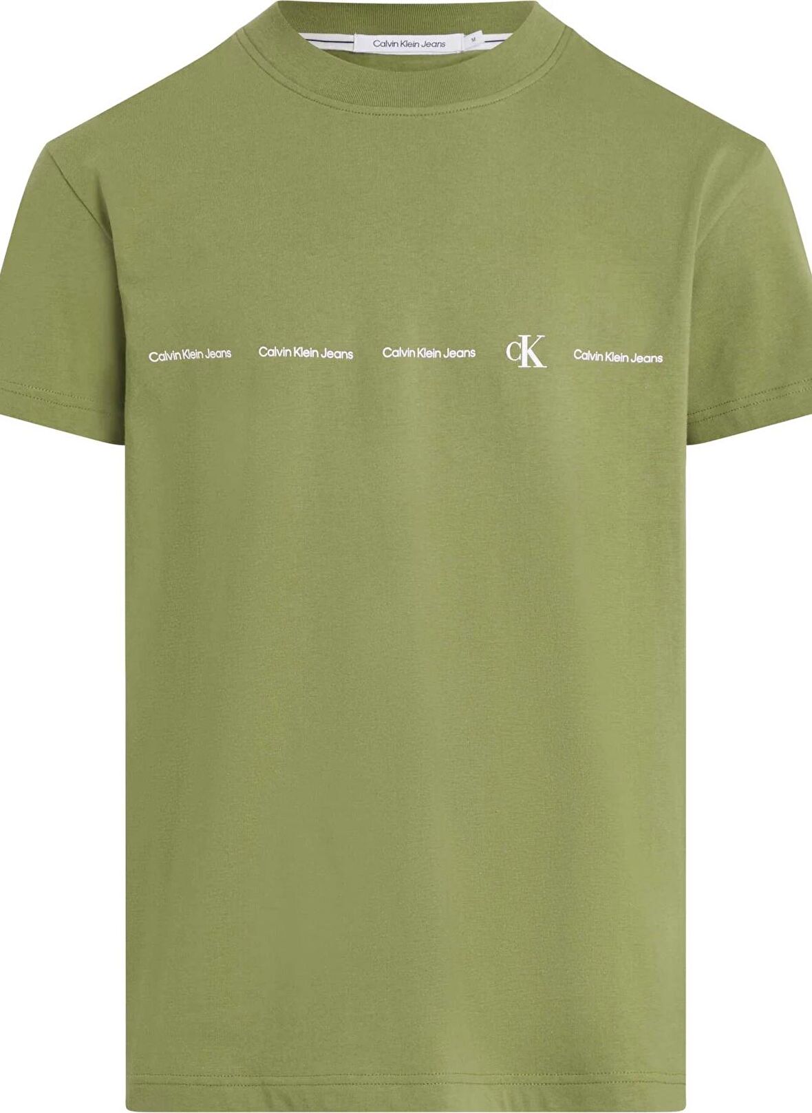 Calvin Klein Jeans Düz Yeşil Erkek T-Shirt J30J324668L9N