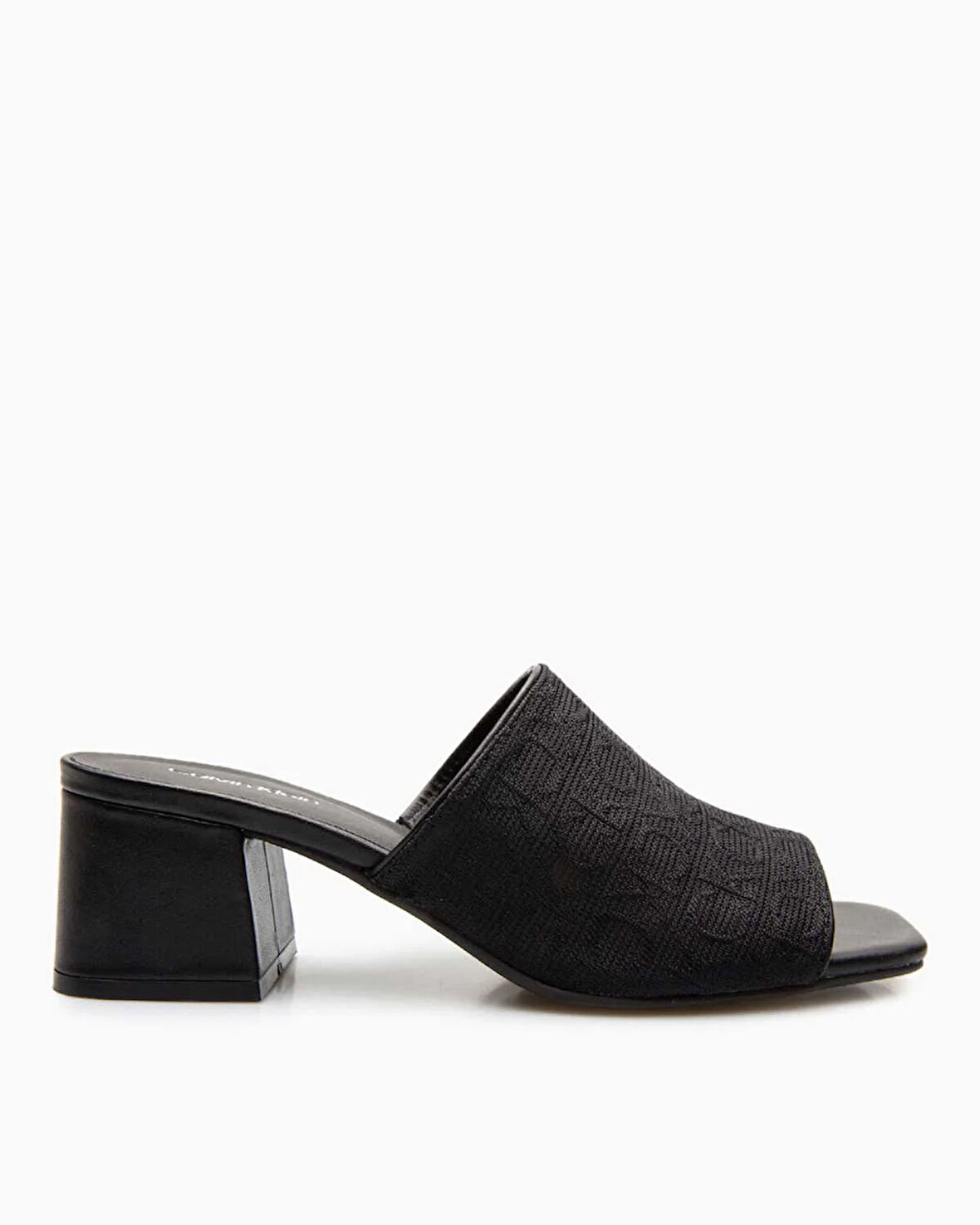 Calvin Klein Heel Mule 45mm Mono Jacq Kadın Sandalet
