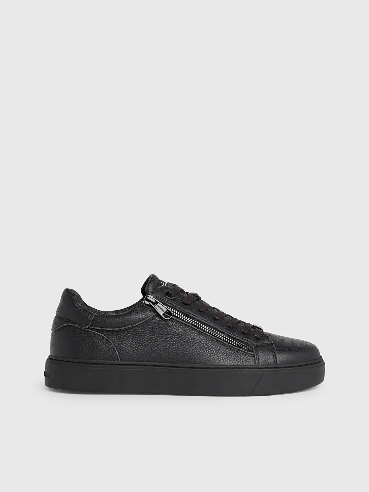 Erkek Marka Logolu Şık Görünüşlü Deri  Gündelik Kullanıma Uygun Siyah Sneaker HM0HM01475-0GJ