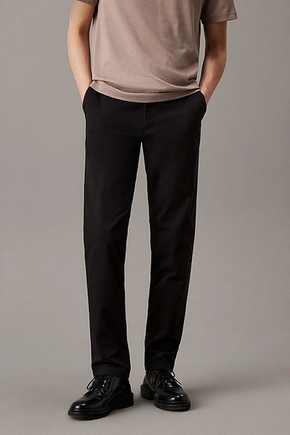 Erkek Ck Modern Twill Slim Chino Pantolon - Siyah | 34/32