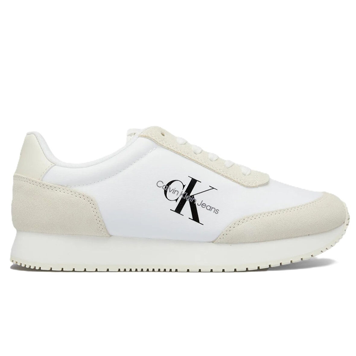 Calvin Klein Retro Runner Low Lace Womens Sneaker Kadın Günlük Spor Ayakkabı Beyaz