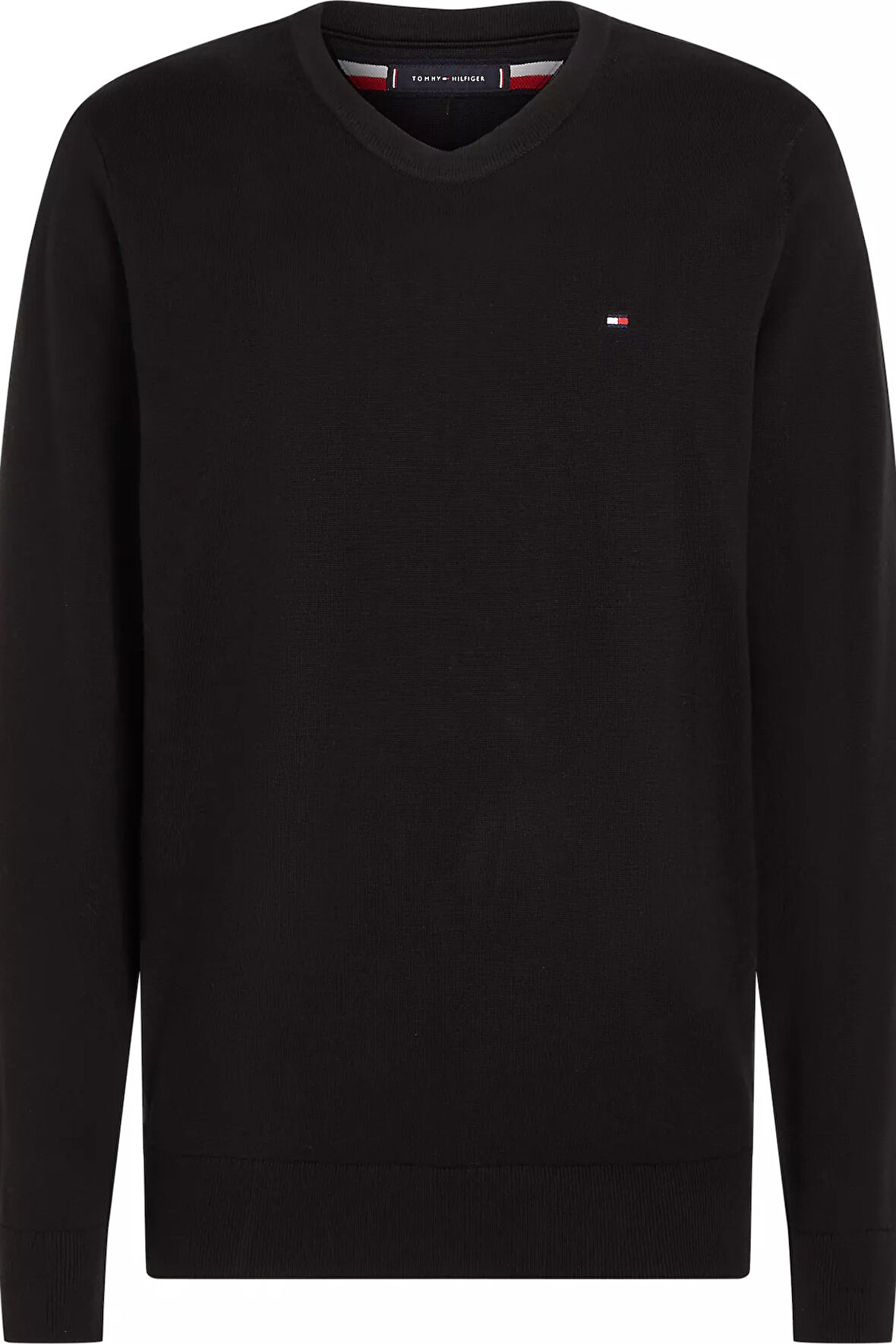 Erkek Yuvarlak Yaka COTTON CREW NECK Kazak - Siyah | L