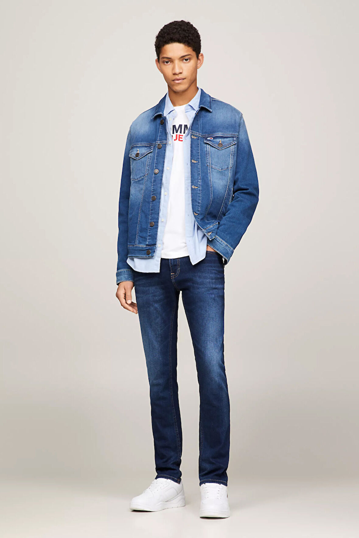 Erkek SCANTON SLIM ASDBS Jean Pantolon-Lacivert | 31/30