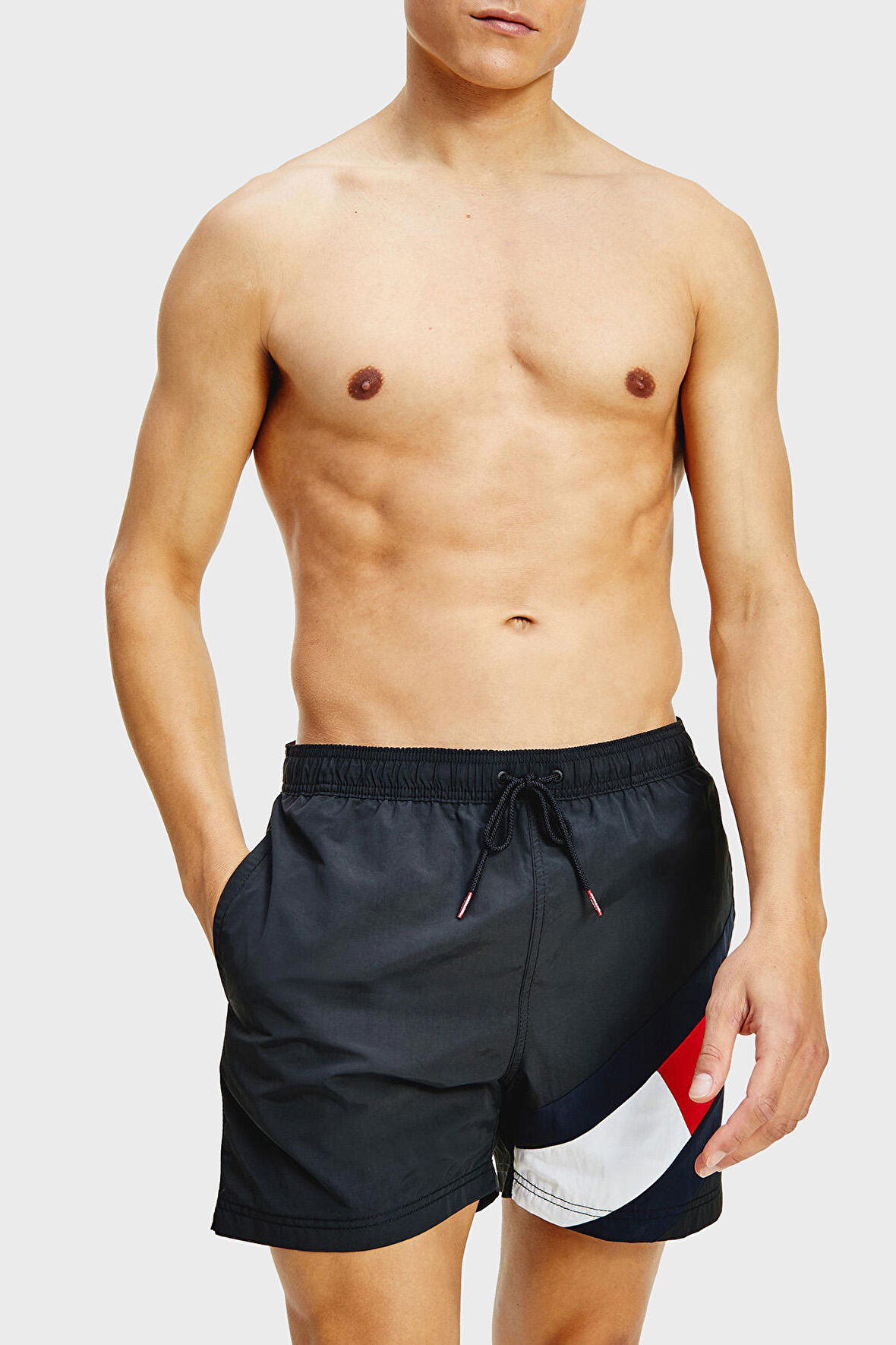 Tommy Hilfiger Siyah Erkek Şort Mayo UM0UM02048BDS