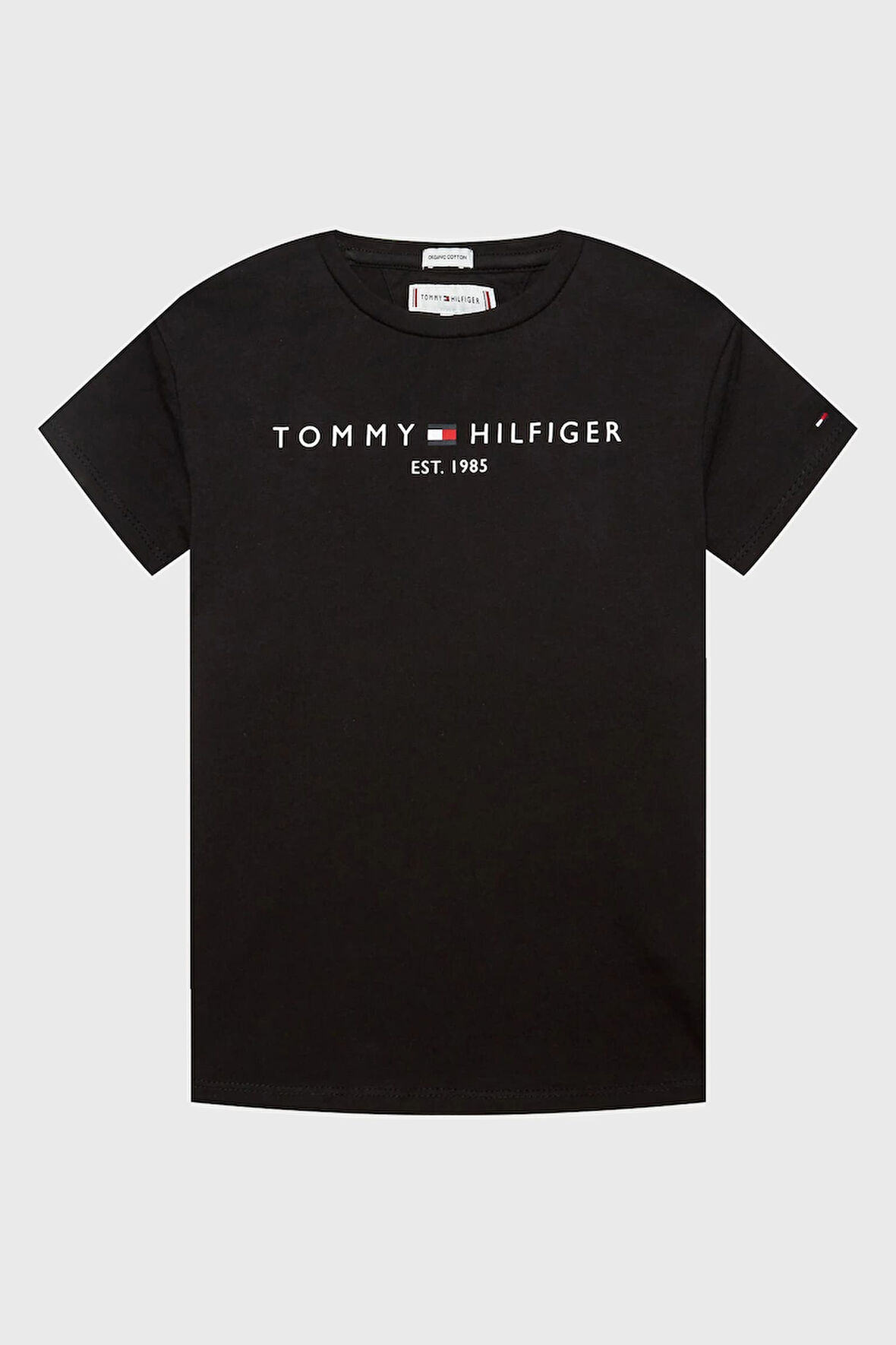 Kız Çocuk Th Yazı Logo T-Shirt - Siyah | 10 Yaş