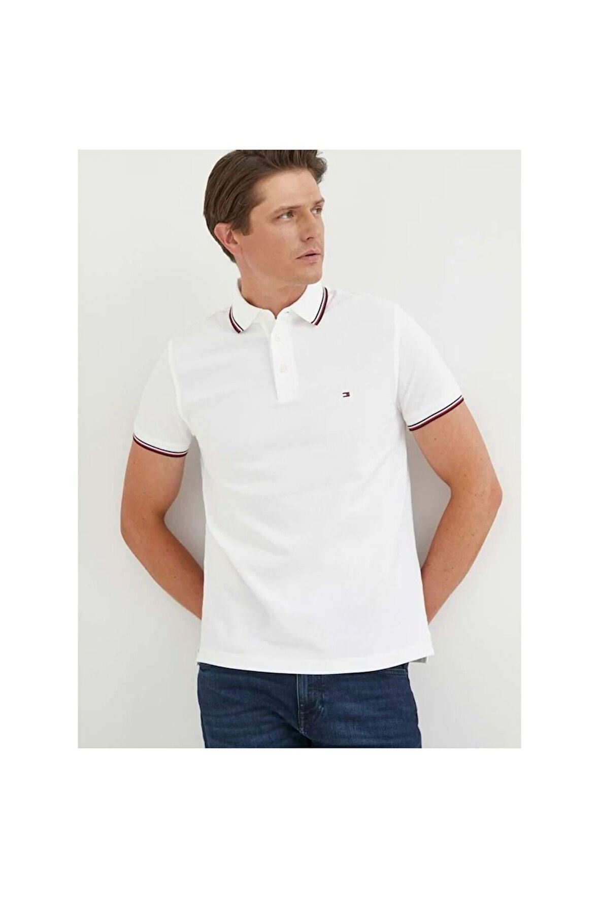 Erkek Dokuma Polo Yaka Kısa Kol T-Shirt