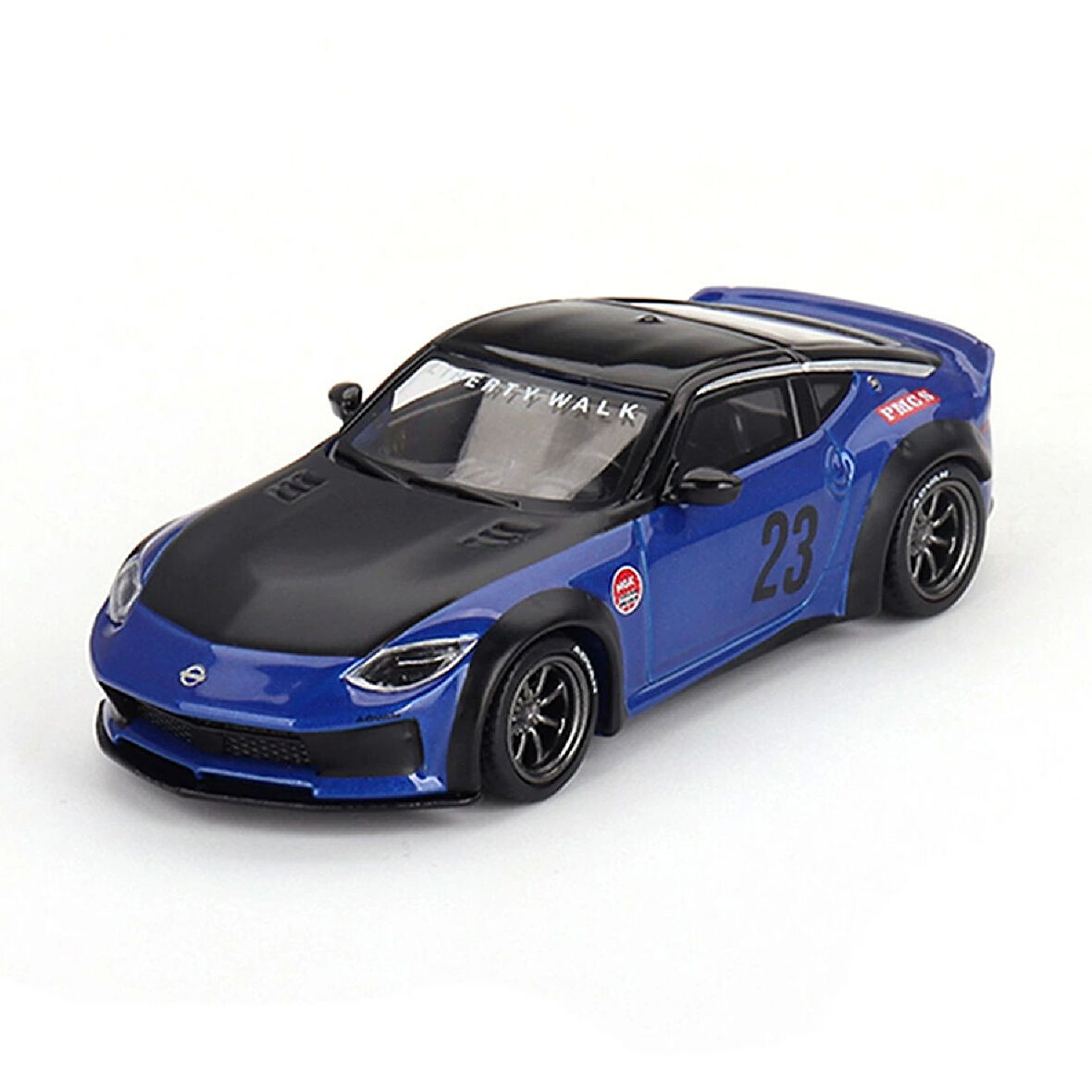 1:64 Diecast Nissan Z LB Nation Works Serian Blue Mini GT Model Araba