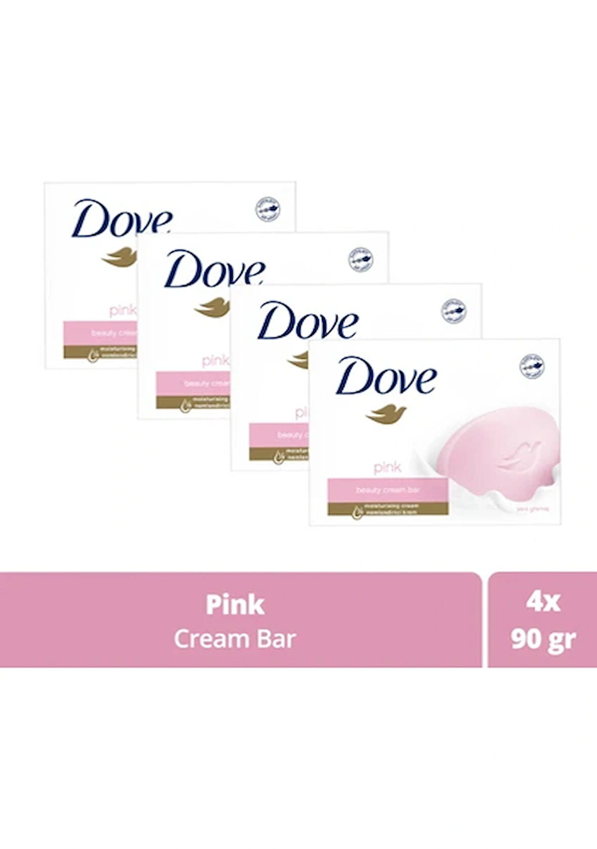 Dove Pink Cream Beauty Bar Güzellik Sabunu 90 gr x 4 ADET