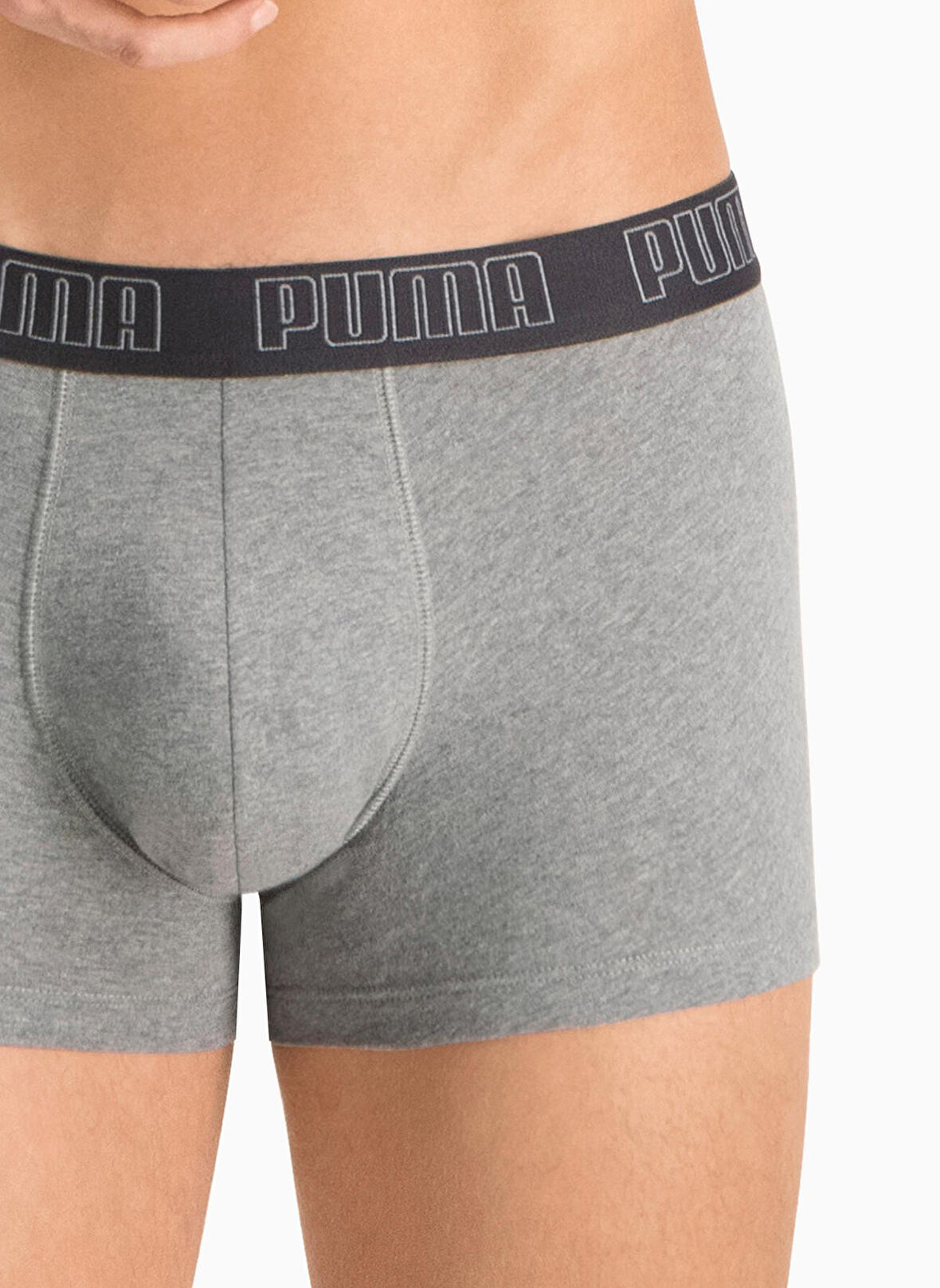 Puma Gri Erkek Boxer 93501508 PUMA BASIC TRUNK 2P dar